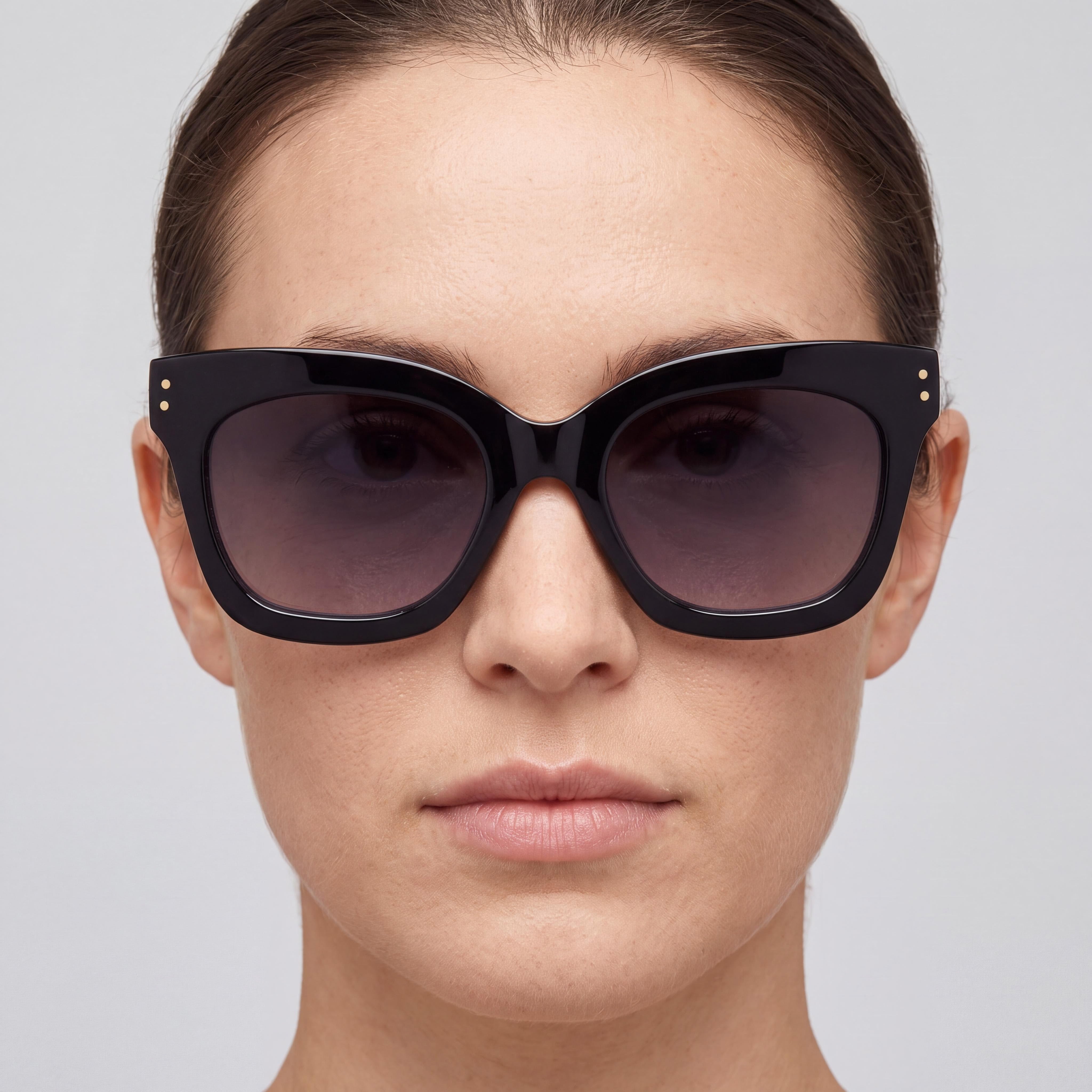Fossil Gafas de Sol de Mujer Fos 3153/G/S de Propionato de Celulosa Negro, Lentes Gris Oscuro Jaspeado, 52mm, Photo 5