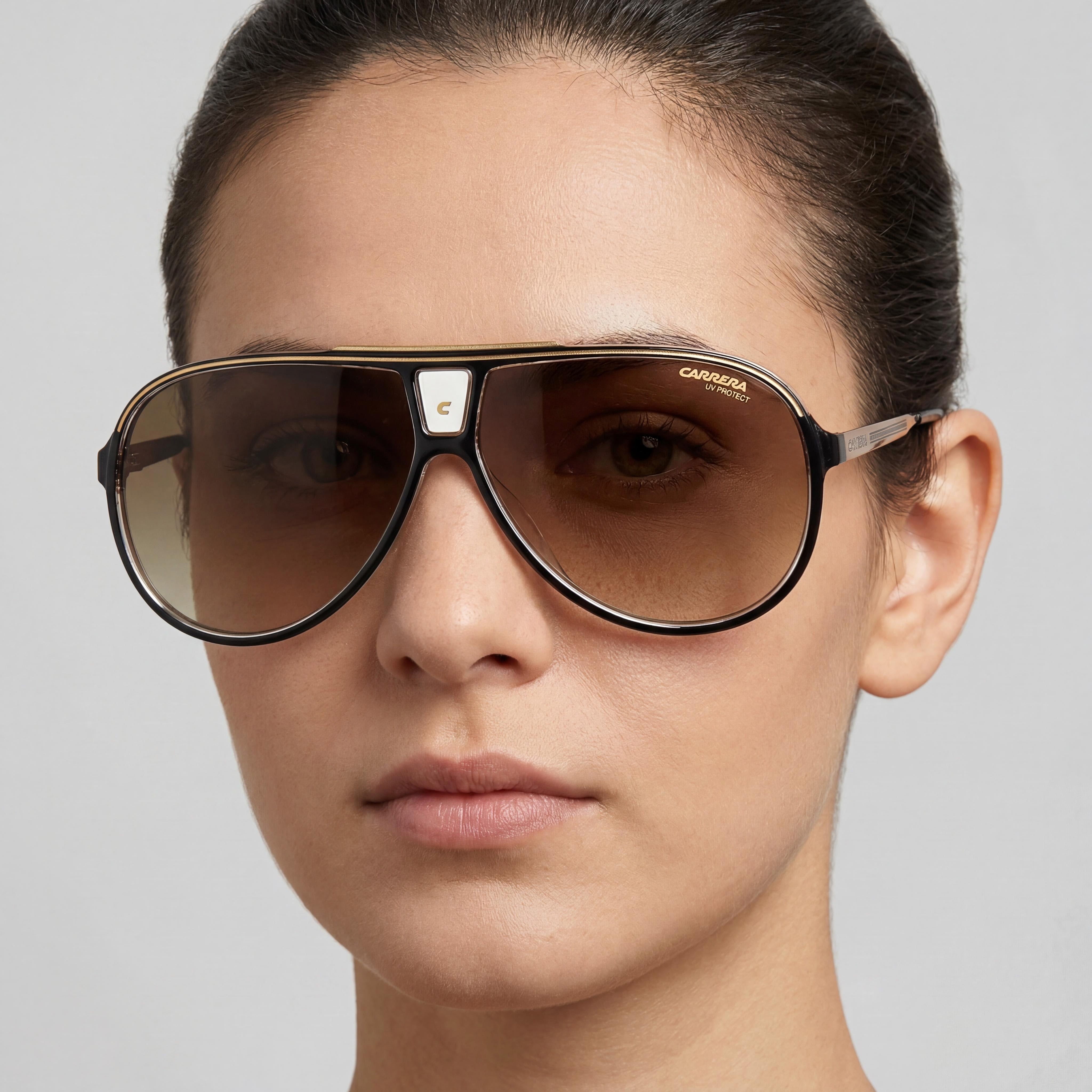 Carrera 1050/S 2M2 Gafas de sol de aviador unisex en negro degradado, Photo 4