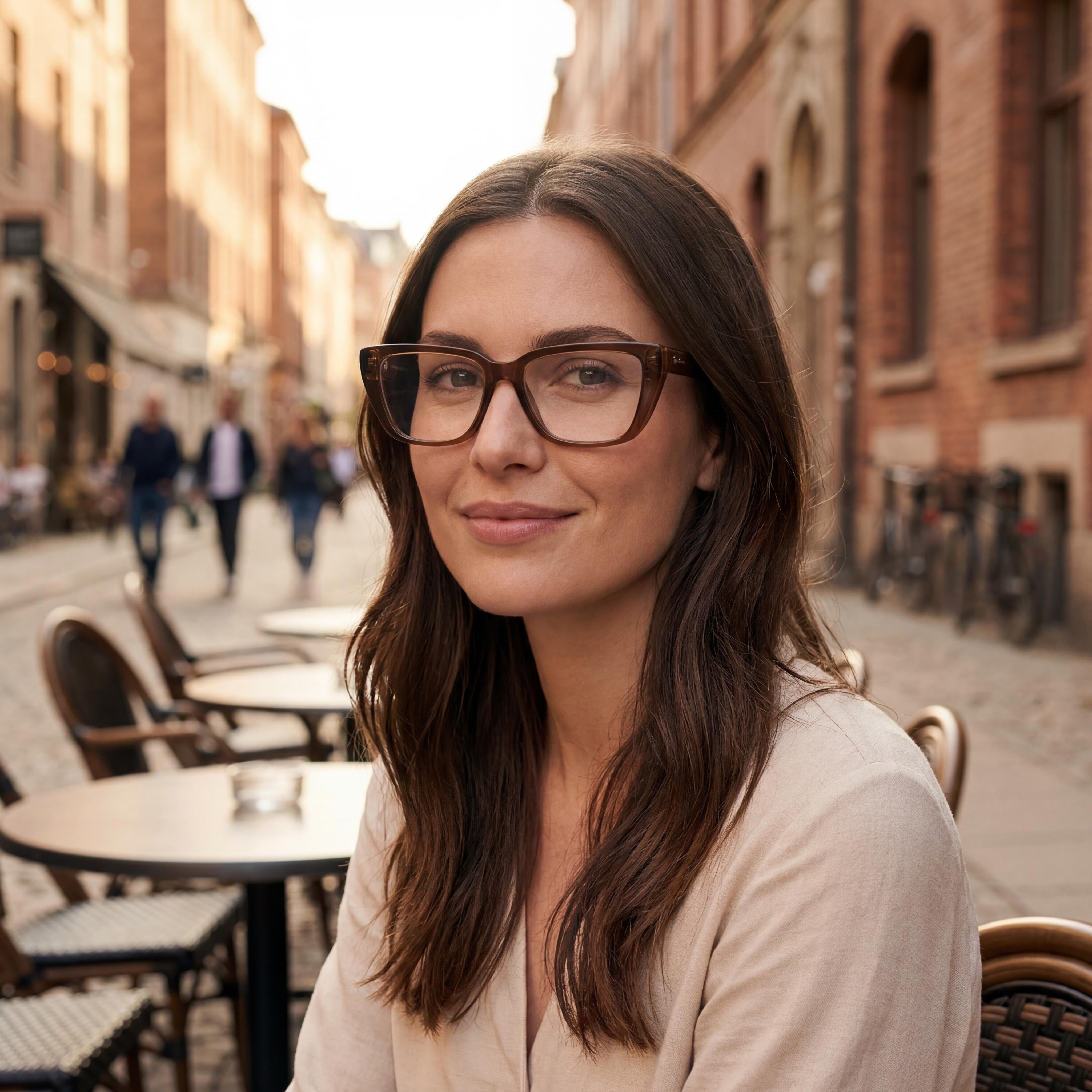 Emporio Armani Ea3256u Universal Fit Women's Cat Eye Plastic Eyeglasses Shiny Transparent Brown 52mm, Photo 4