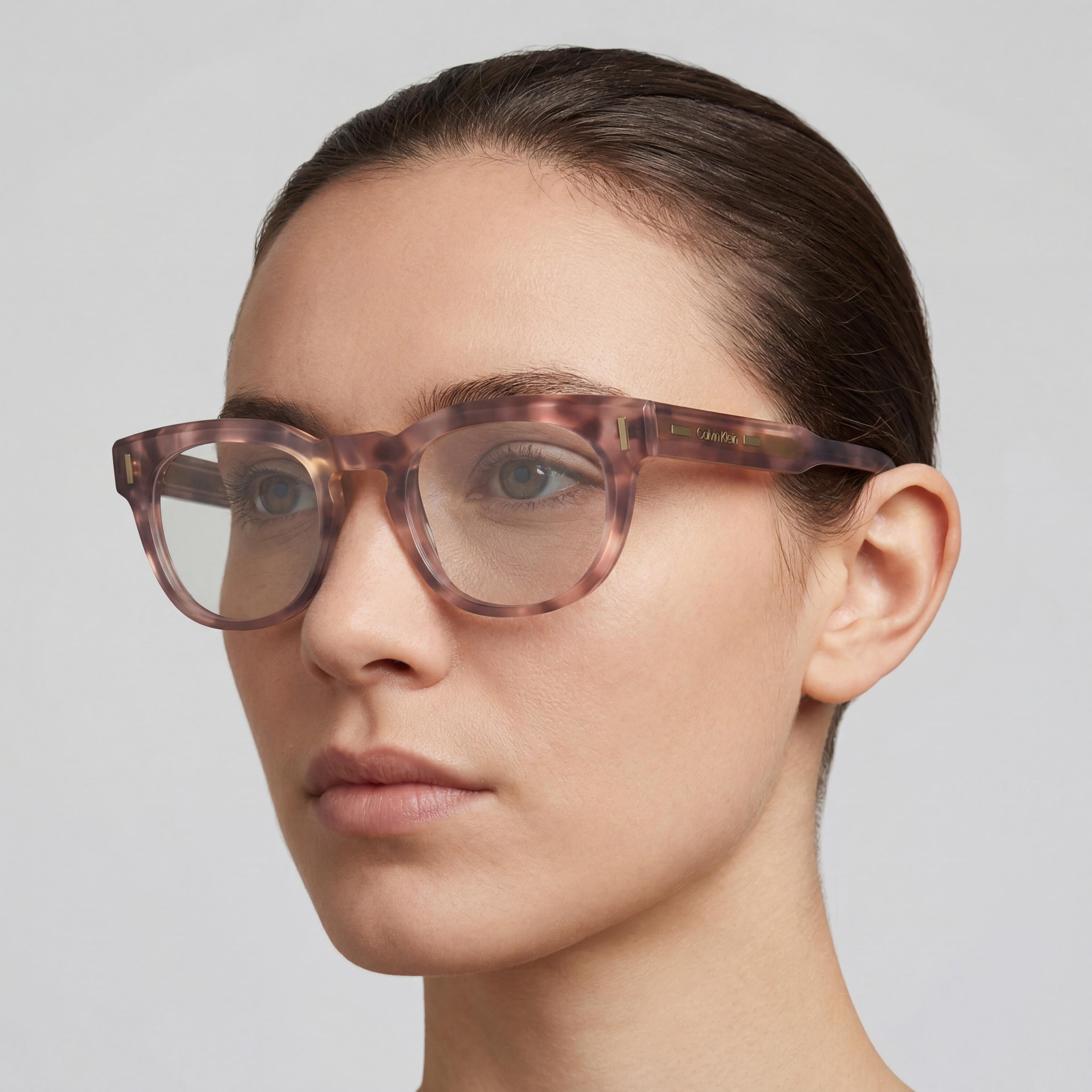 Calvin Klein Ck23542 Gafas Rectangulares Unisex Color Havana Nude, 49mm, Photo 5