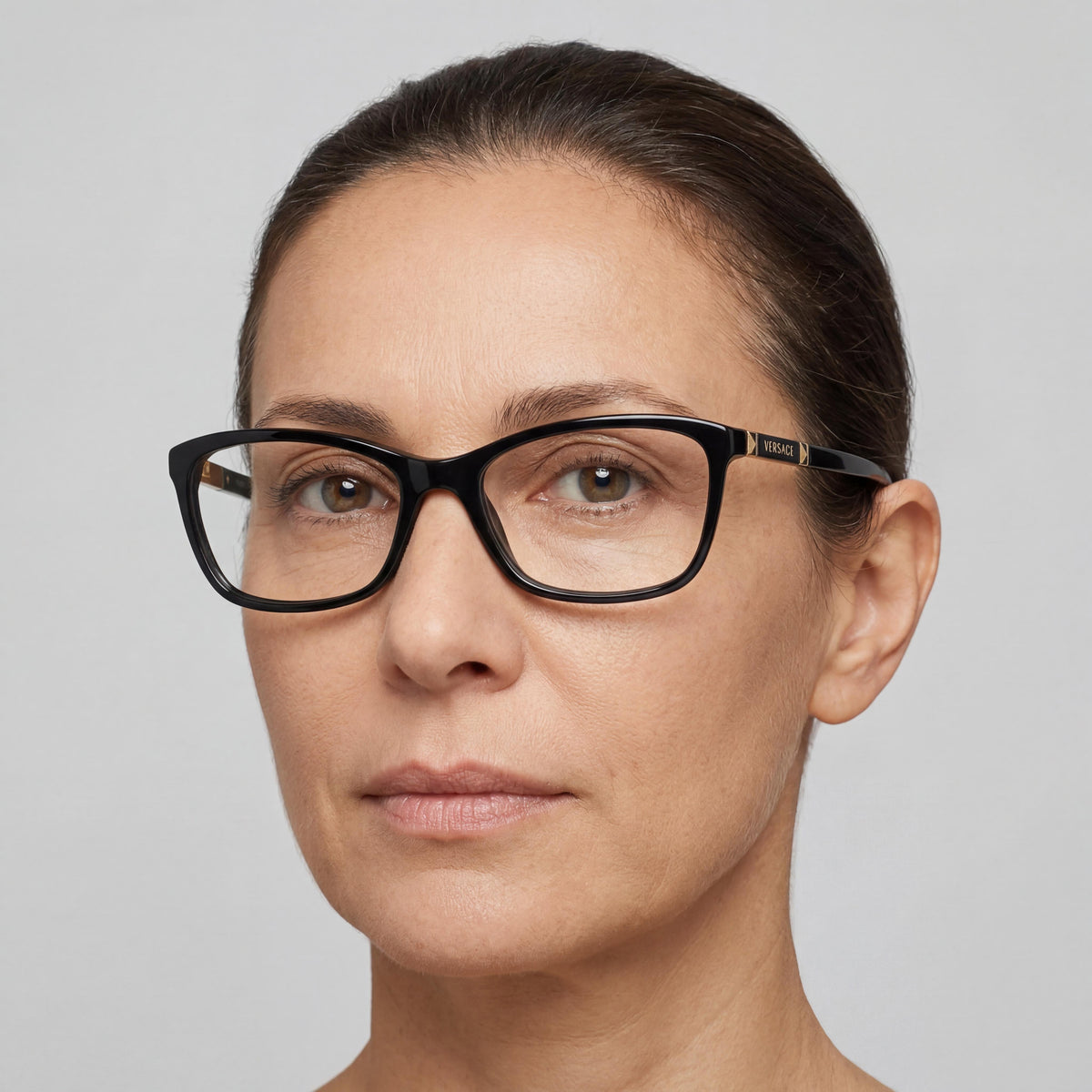 Gafas Versace Rectangular Ve3186 Unisex Montura Plástico Negro Lente 54mm Puente 16mm Varilla 140mm, Photo 5