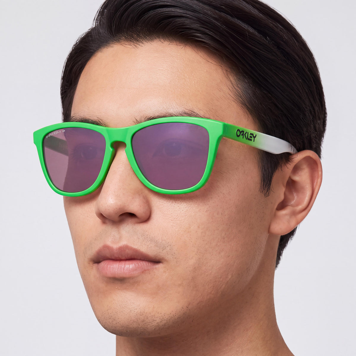Oakley Oo9013 Unisex Square Full Rim Green Fade O-Matter Prizm Daily Polarized Sunglasses 55mm, Photo 3