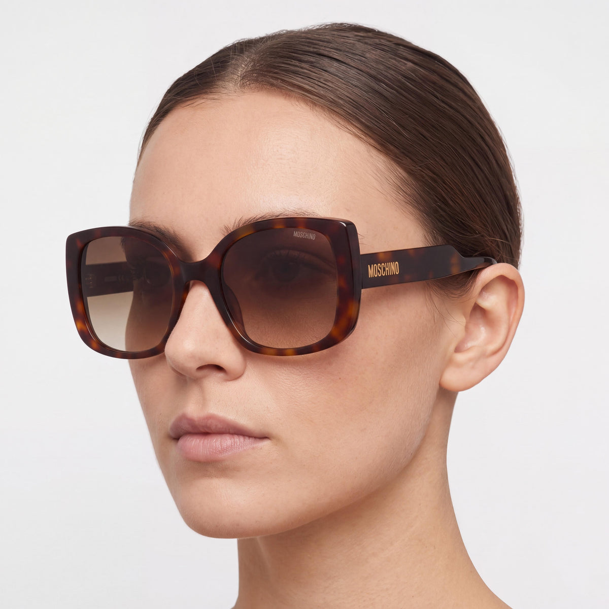 Gafas de sol unisex Moschino 124/S con montura de acetato color habana y protección UV, 54 mm, Photo 4