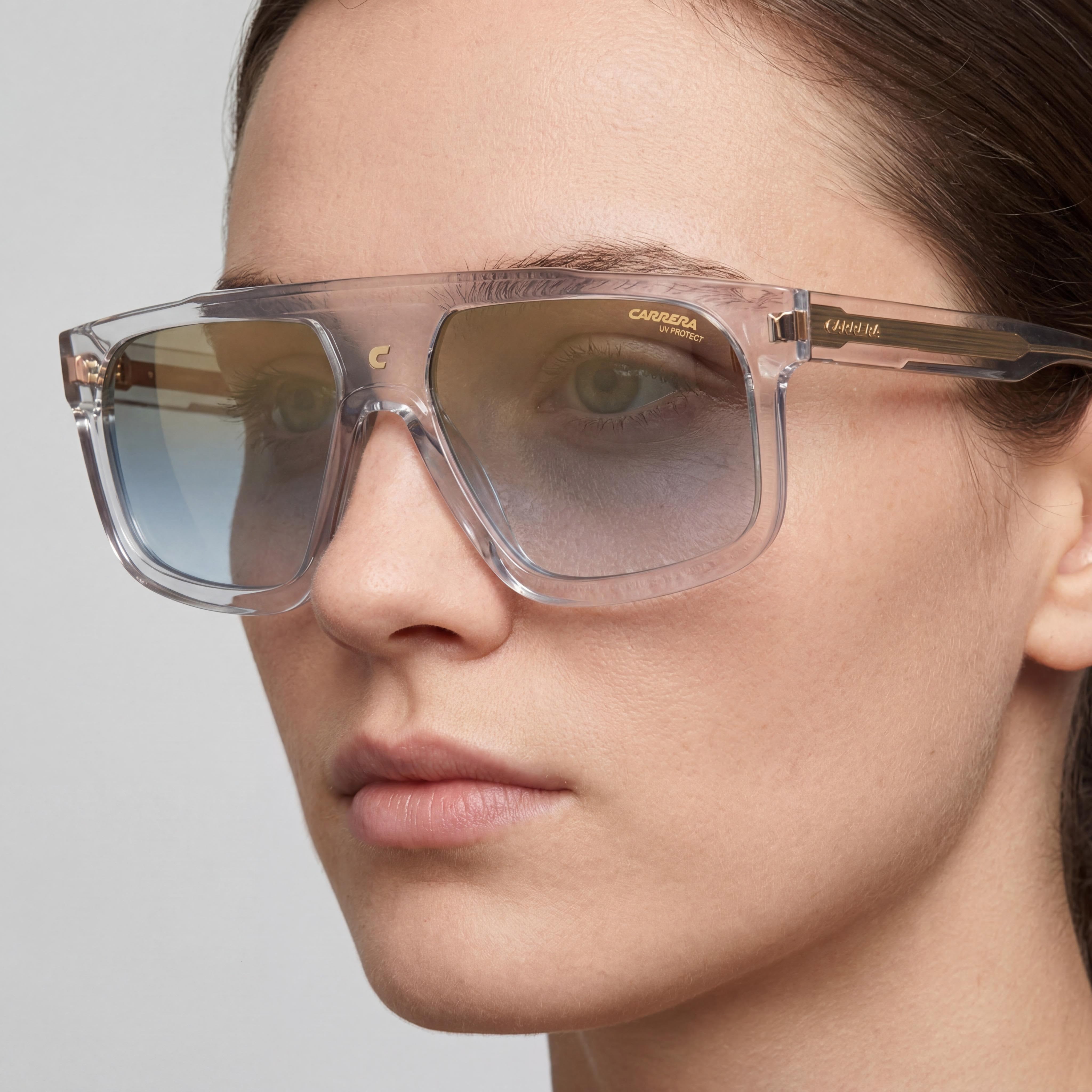 Gafas de sol Carrera 1061/S unisex de acetato con protección UV y acabado dorado, 59 mm, Photo 5