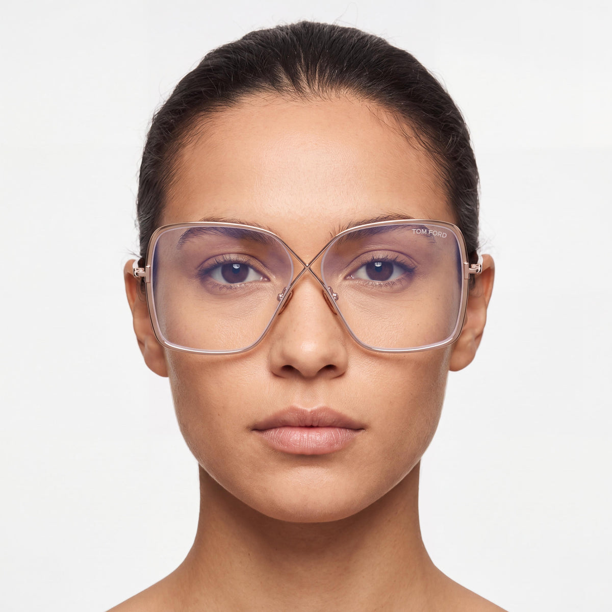 Tom Ford Women's FT5841-B Rose Gold Metal Blue-Light Block Eyeglasses 59mm, Photo 3