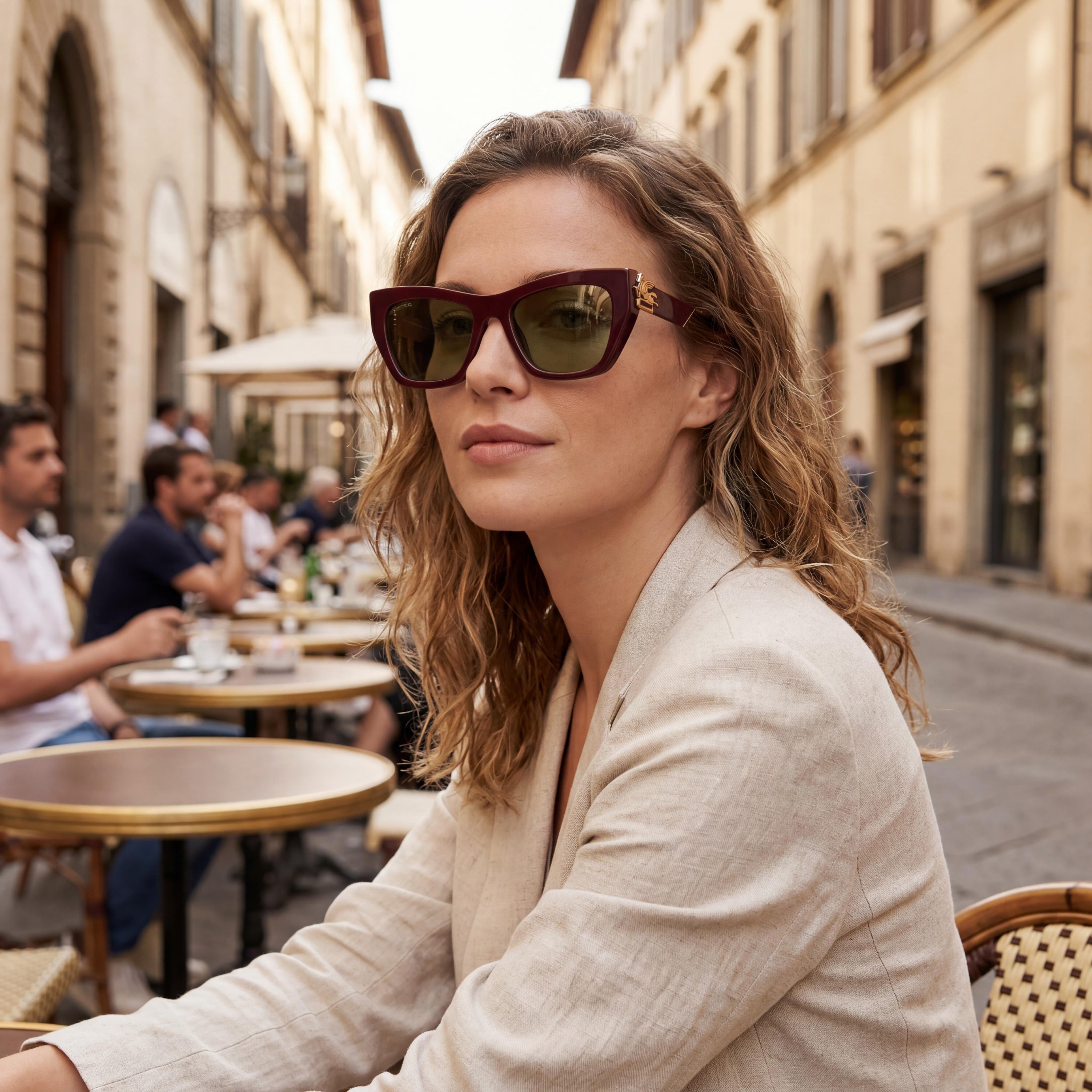 Etro Casual Unisex Black Acetate Frame Black Polycarbonate Non-Polarized Lenses Sunglasses 54-20-140, Photo 5