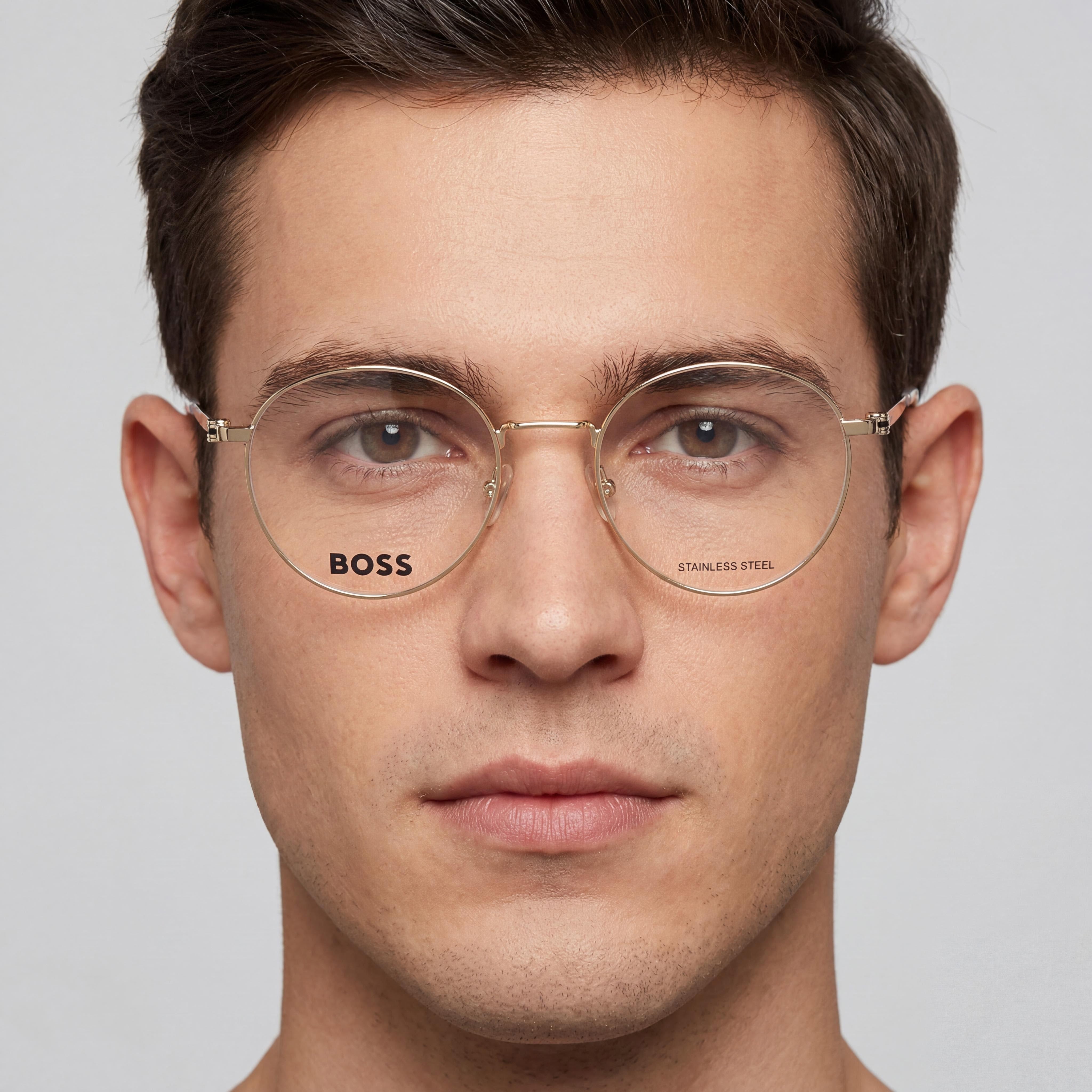 Hugo Boss Boss 1539/f Men's Modern Gold Alloy Steel Frame Non-Polarized UV Polycarbonate Sunglasses 52mm, Photo 4