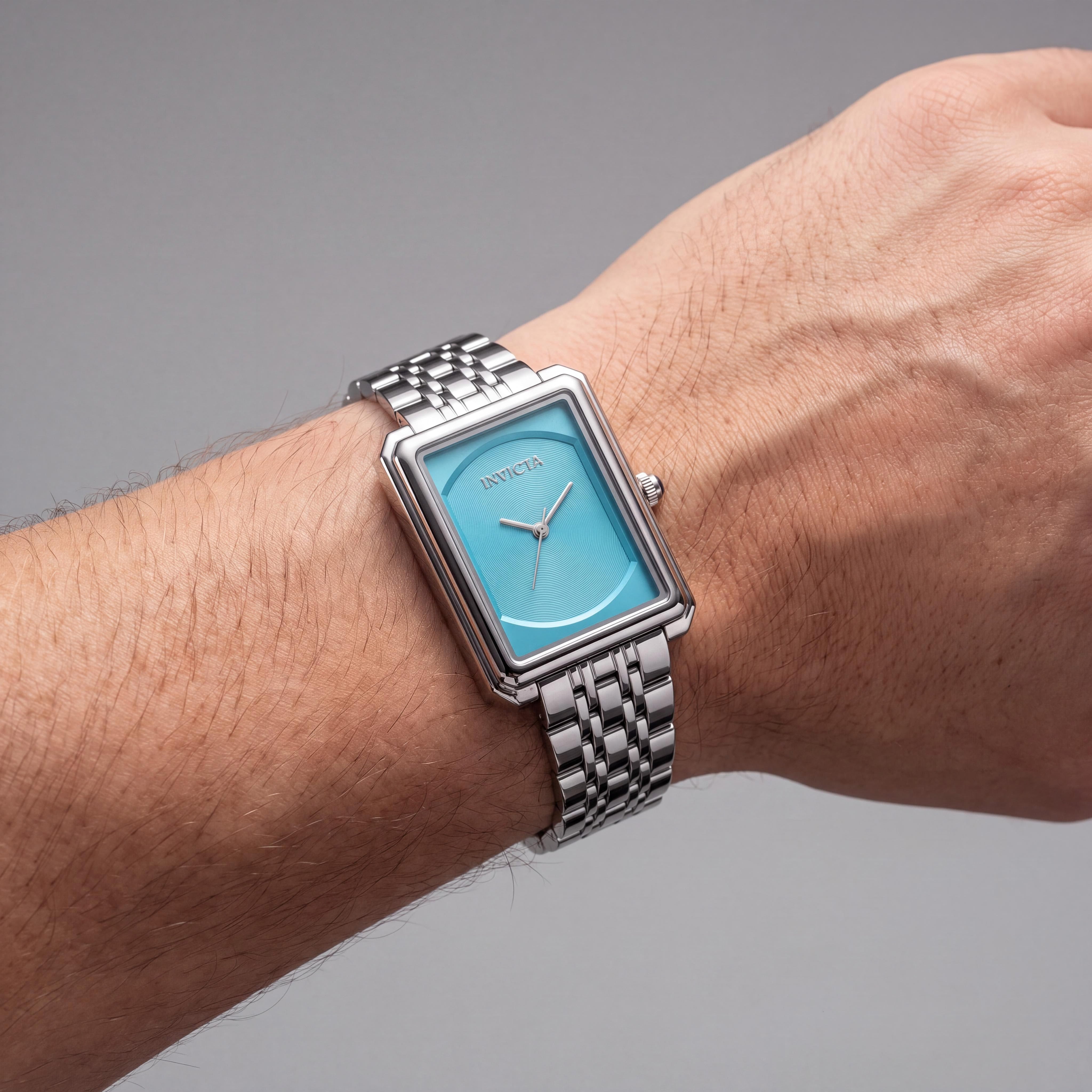 Invicta Wildflower 69333 Reloj de Pulsera de Cuarzo para Mujer de Acero Inoxidable Plateado con Esfera Azul de 26 mm, Resistente al Agua 3 ATM, Photo 4