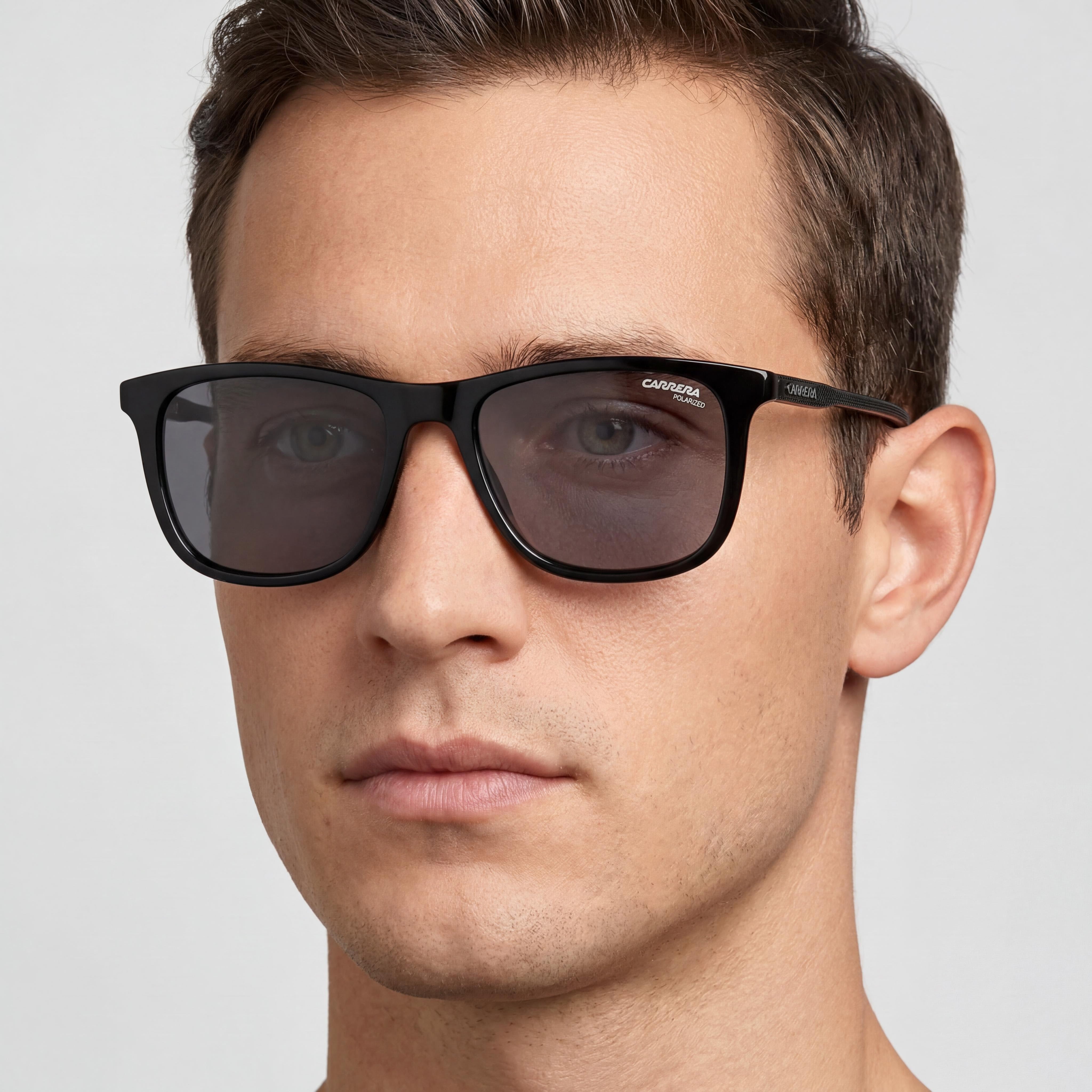 Carrera 261/S 008A M9 Black Square Polarized Sunglasses for Men, Photo 5