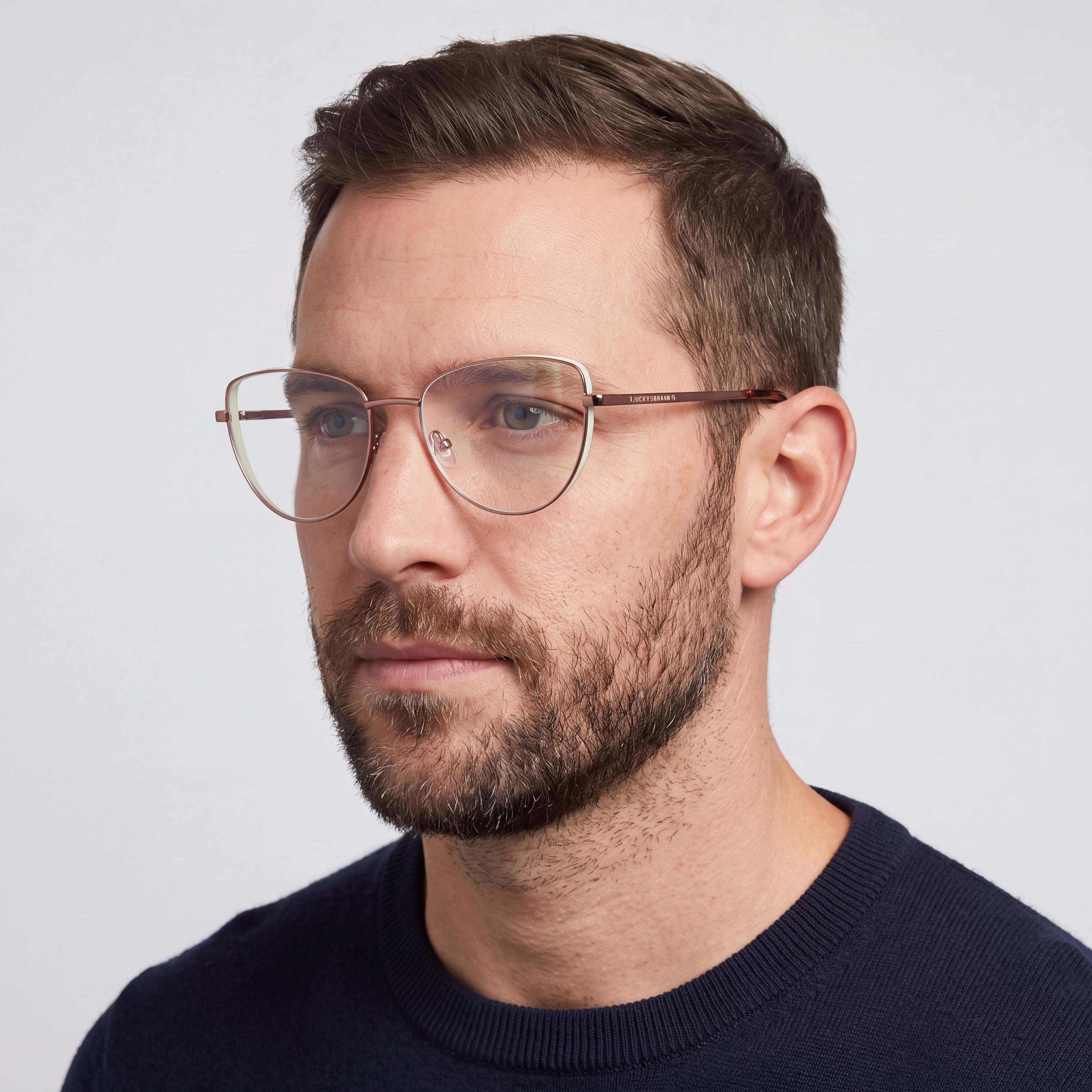 Gafas Lucky Brand marrones para hombre con montura ligera para comodidad durante todo el día, uso diario y actividades al aire libre, Photo 5
