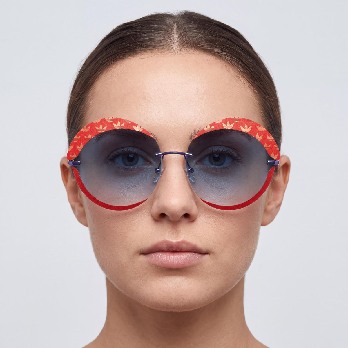 adidas Originals Contemporaneo Women's Metal Fuchsia Red Grey Blue Non-Polarized UV Protected Sunglasses 67-17-135, Photo 3