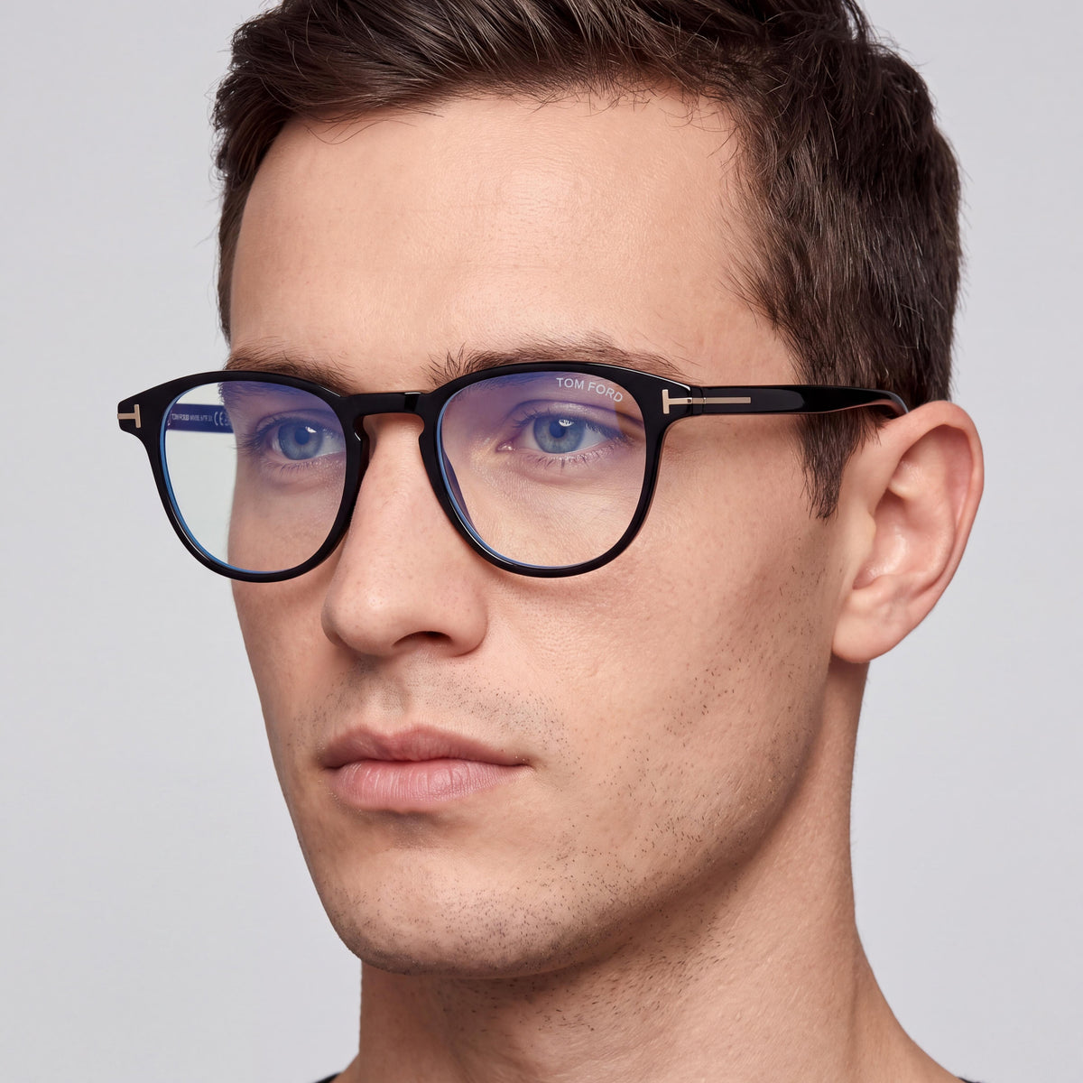 Tom Ford Ft5899-b Men's Black Square Plastic Frame Clear Lens Eyeglasses 48-19-145mm, Photo 4