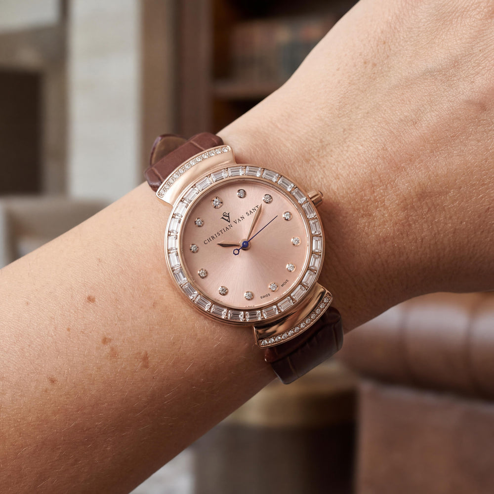 Reloj Christian Van Sant CV2945 para Mujer, Marrón