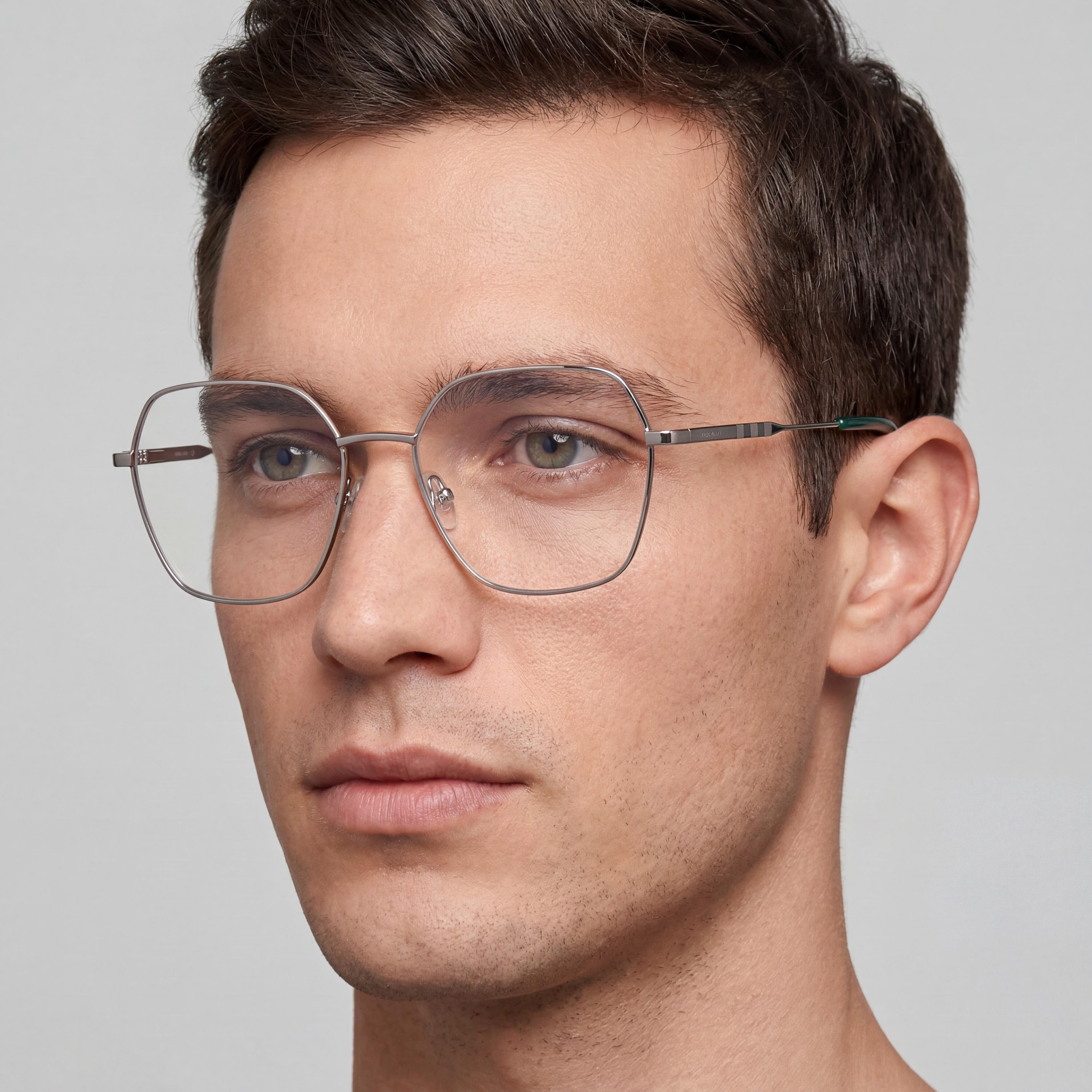 GANT Ga4154 Unisex Polarized Sunglasses with Multicoloured Metal Frame and Clear Lenses 55mm, Photo 5