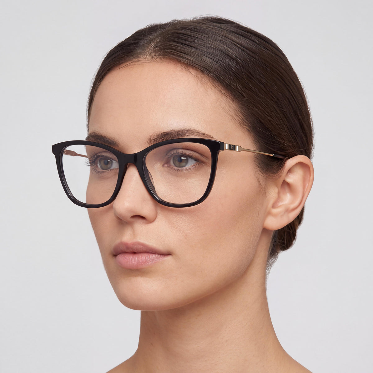 Carolina Herrera Gafas para mujer modernas de acetato nude de 54 mm, Photo 4
