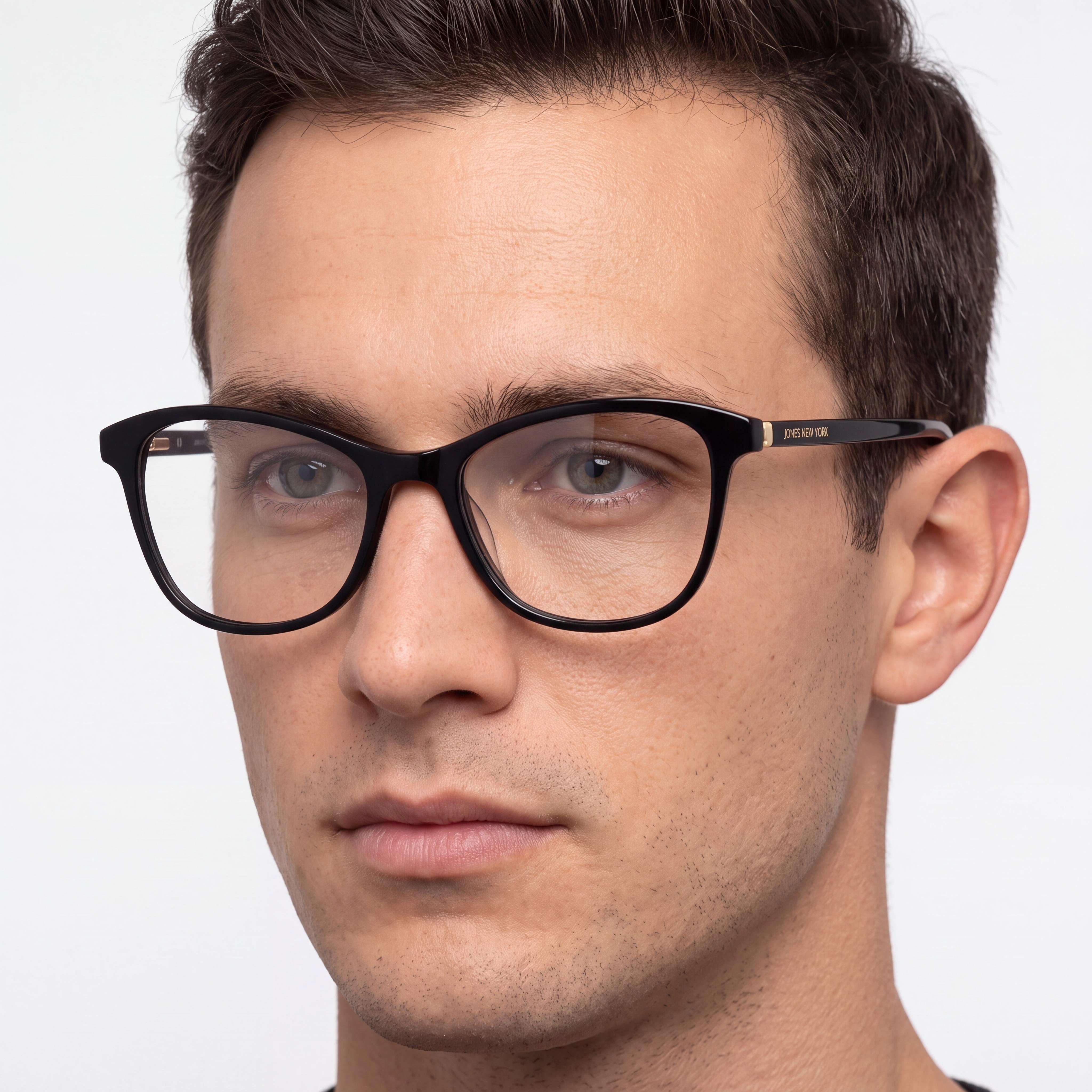 Gafas Jones New York J778 para hombre, montura de plástico negro, lentes de policarbonato polarizadas, tamaño 52-17-140 mm, Photo 4