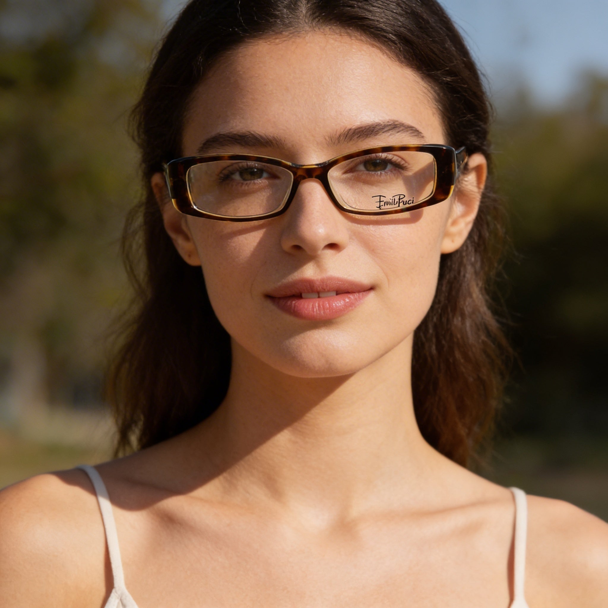 Emilio Pucci Ep2655 Unisex Eyeglasses, featuring an Orange-colored Composite Frame, with a 51mm Lens Width, Photo 4