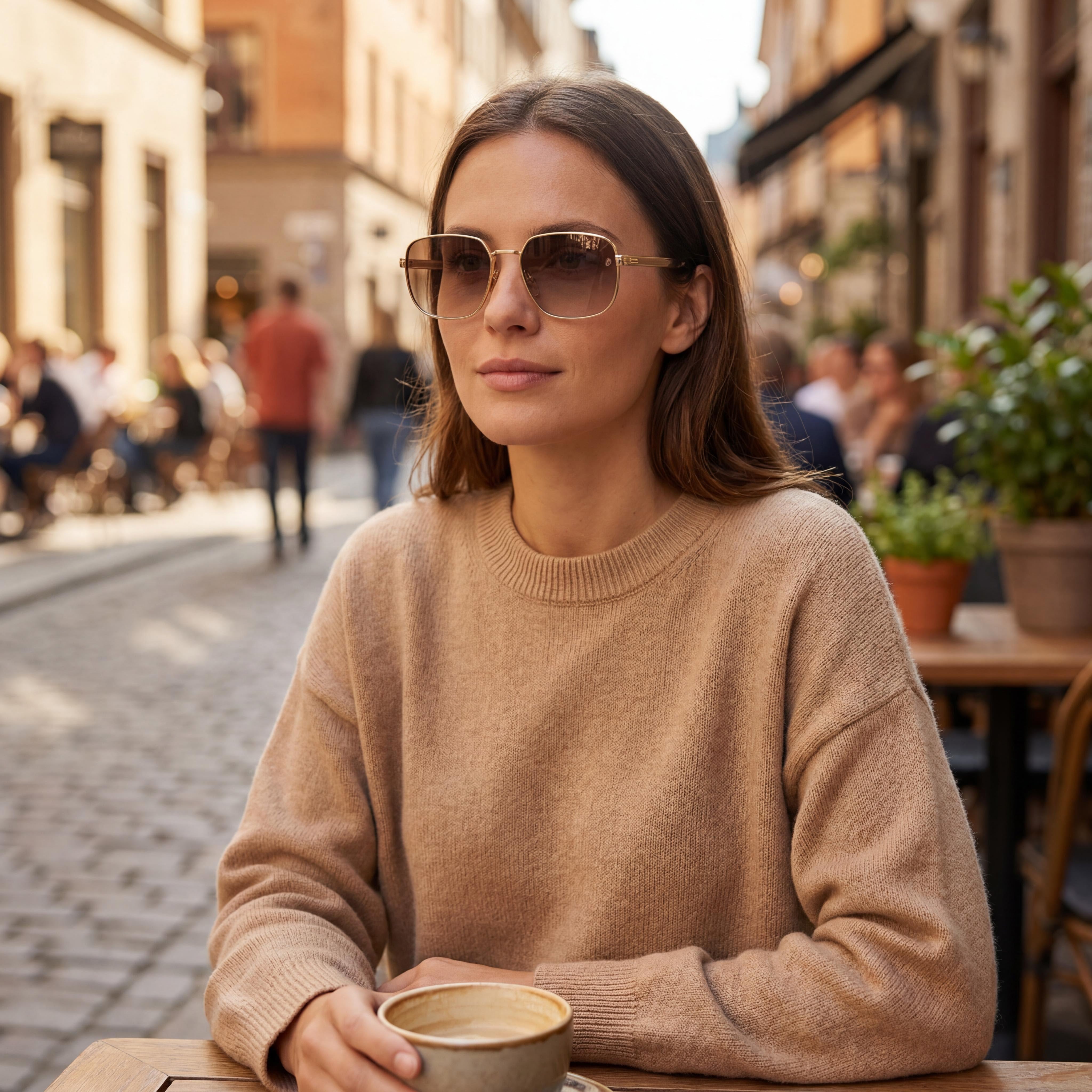 Beckham Db 7121/G/S Women's Gold Glass Stone Stainless Steel Frame, Gold Crystal Non- Sunglasses 60mm, Photo 6