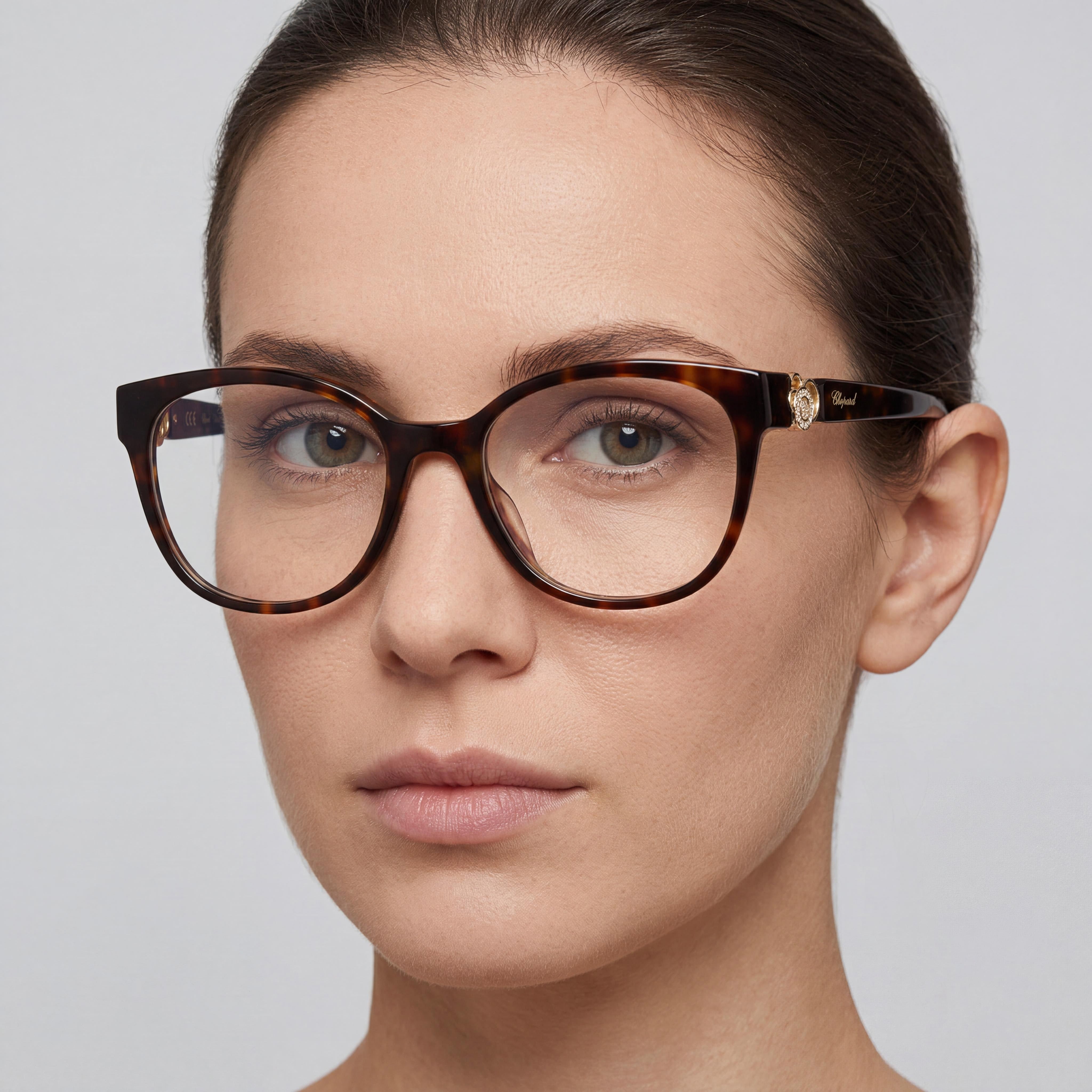 Montura de Gafas Chopard Vch356s de Acetato para Mujer Habana Clásica Brillante 53mm, Photo 3