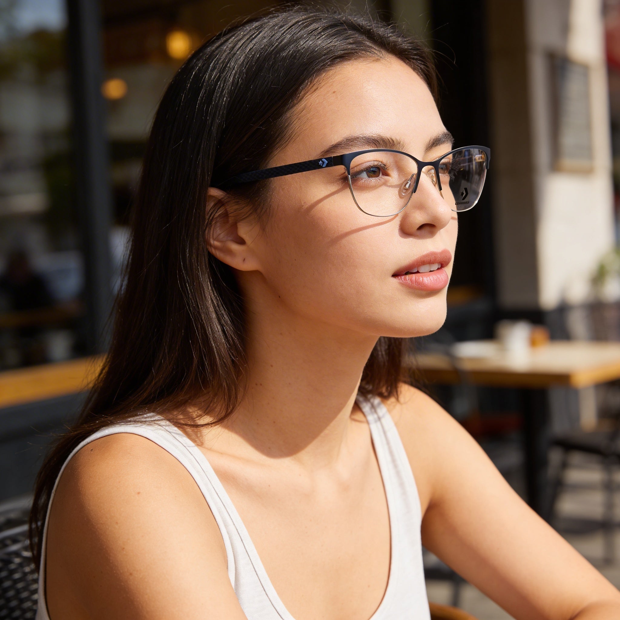 Gafas de sol Converse Modern para mujer, color propionato, obsidiana mate, 53 mm, Photo 6