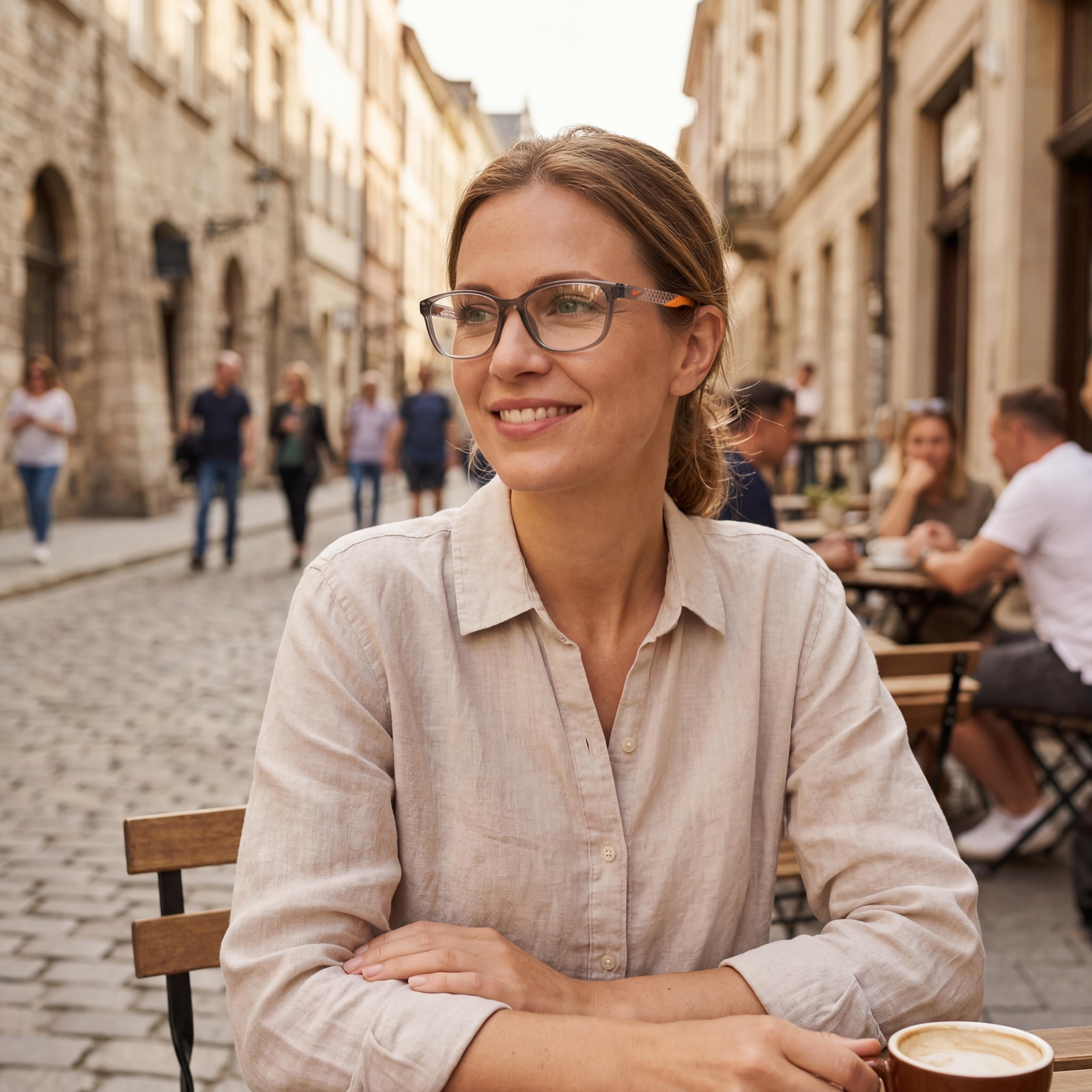 Nike Classic Unisex Smoke Grey Acetate Frame Eyeglasses, 53mm Lens Width, 18mm Bridge, 145mm Temple, Photo 5