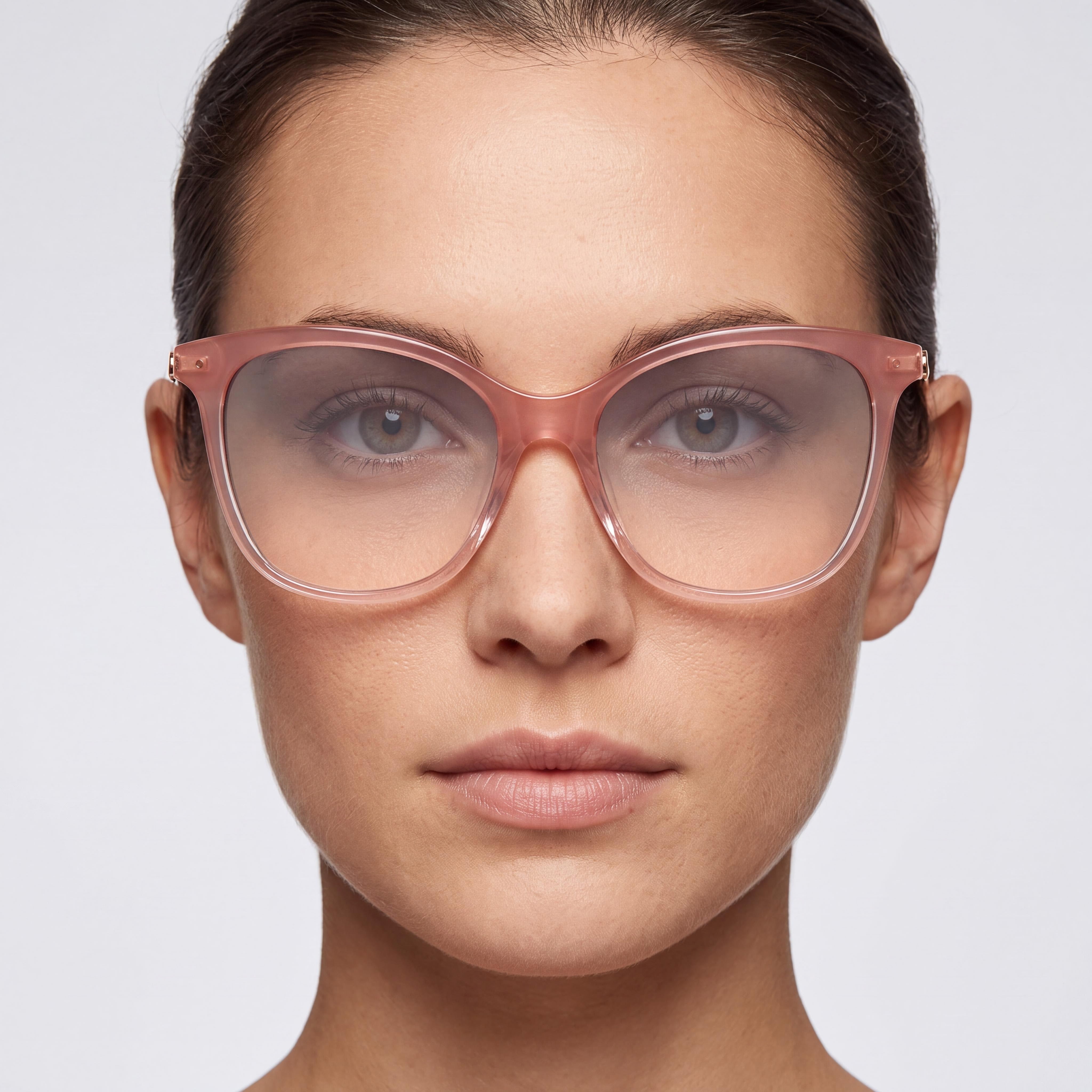 kate spade new york Dalila/S Gafas de sol cuadradas para mujer, montura de plástico rosa, lentes grises degradadas a rosa, protección UV, 54 mm, Photo 5