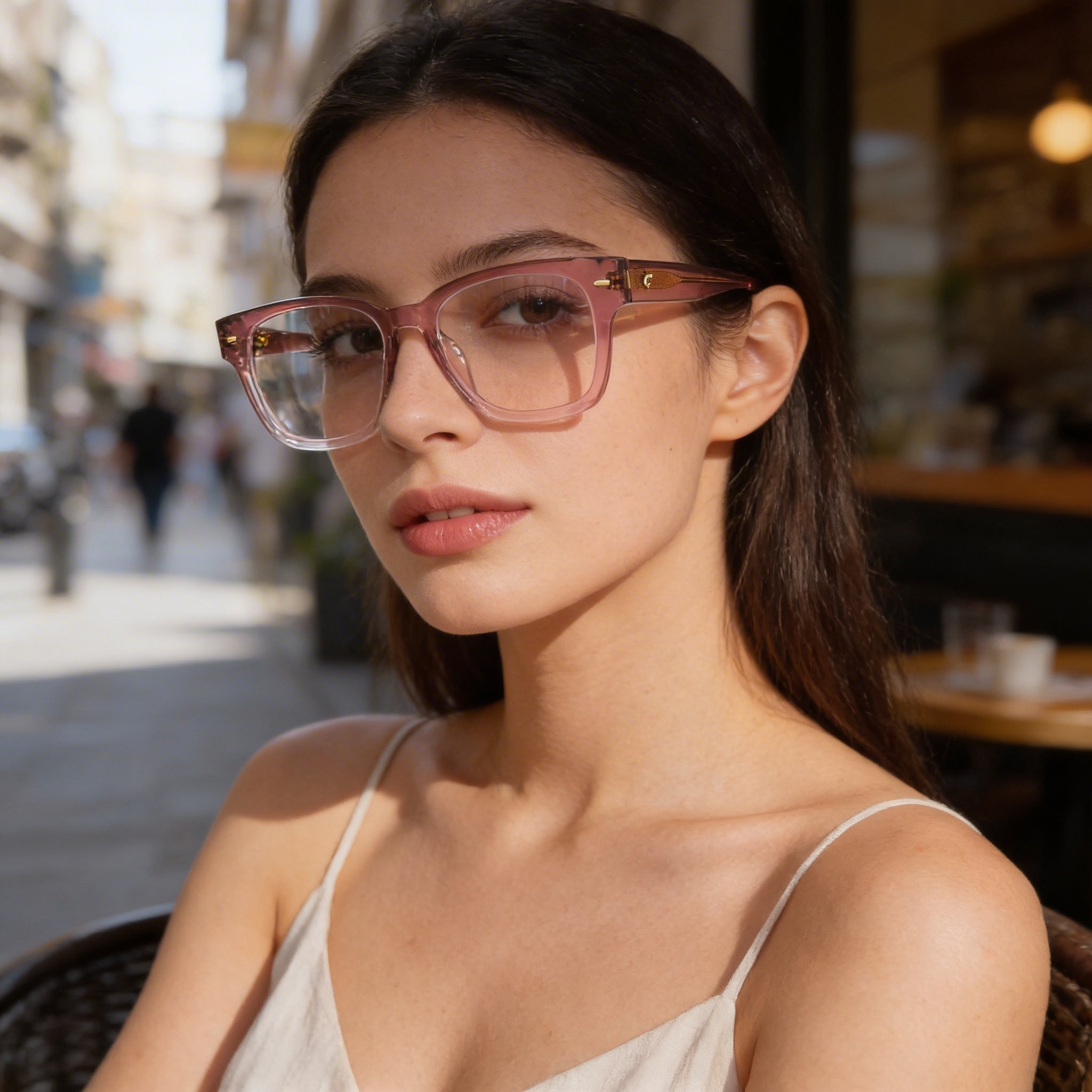 Carrera Carrera 3021 Women's Pink Beige Plastic Polarized Eyewear 52-19-140, Photo 4
