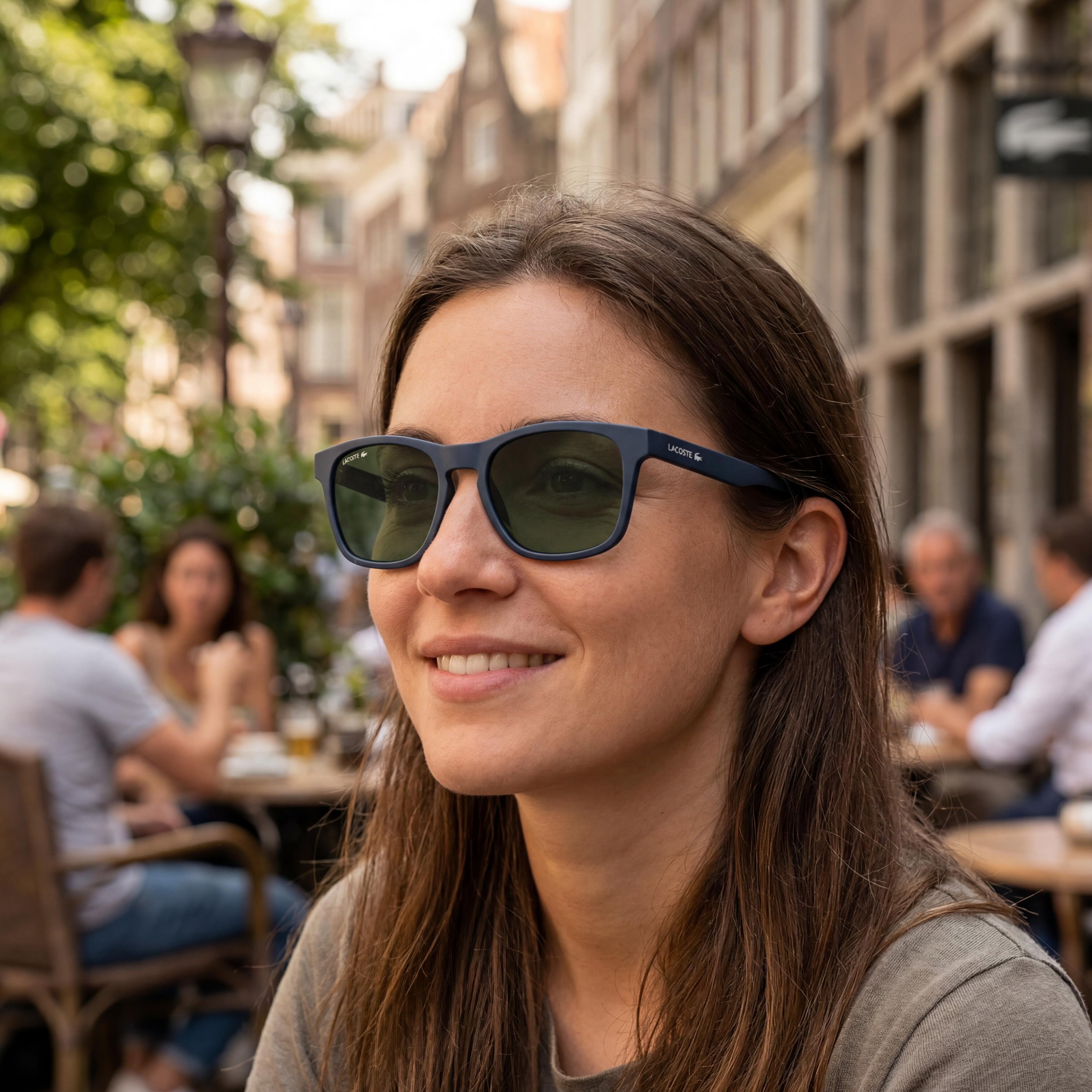 Gafas Lacoste Modern Unisex de Acetato Havana 100% Protección UV No Polarizadas 53mm, Photo 6