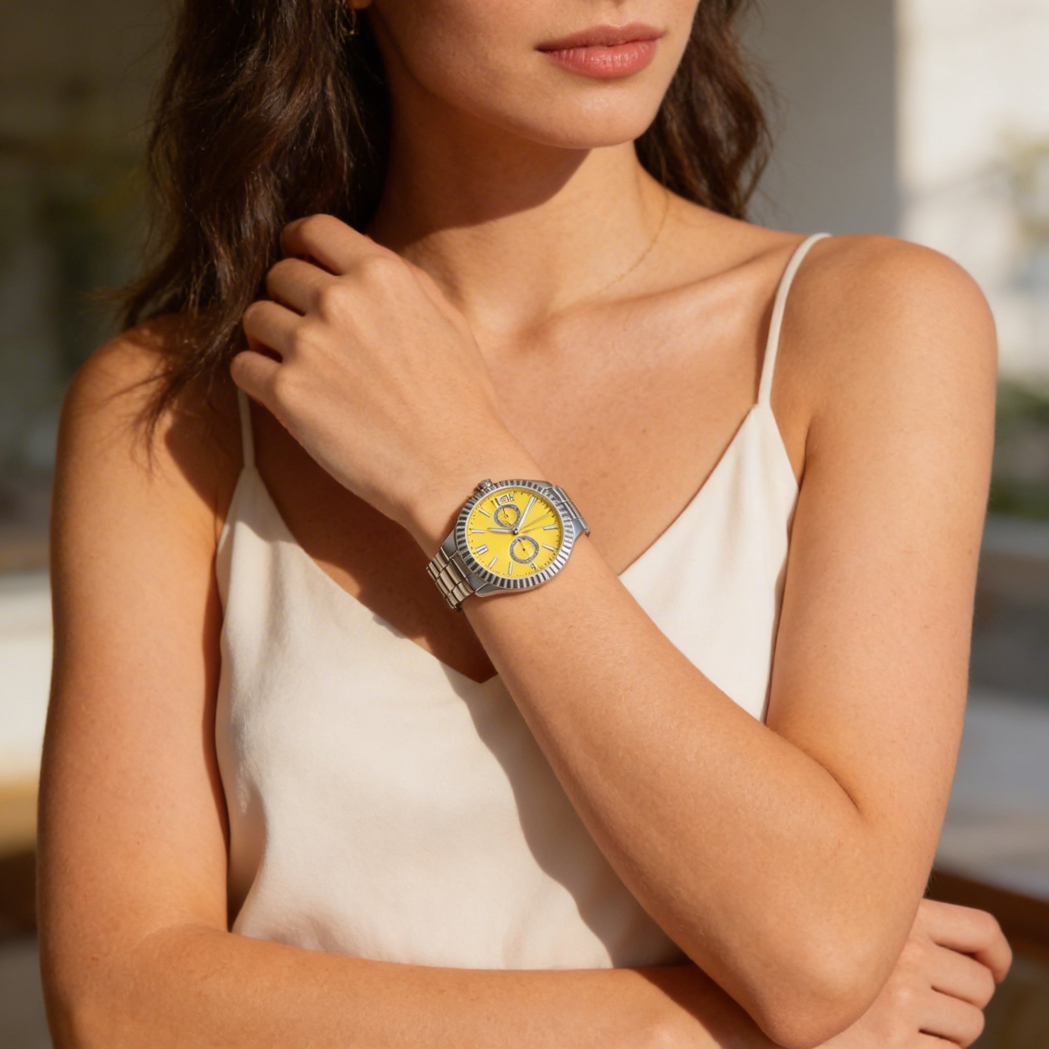 Reloj Invicta Specialty 49528 para hombre, de acero inoxidable, con movimiento de cuarzo y esfera plateada, 43 mm., Photo 3