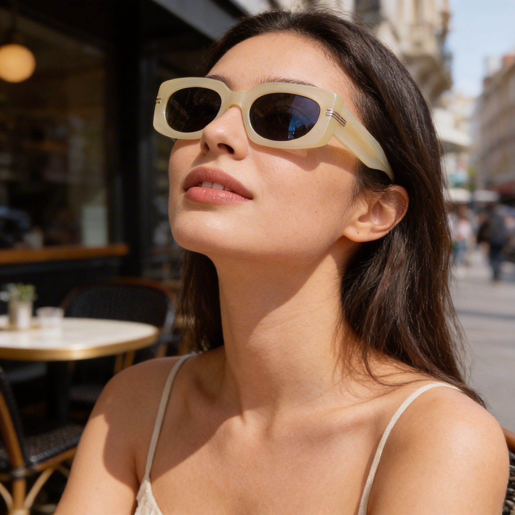 Marc Jacobs Casual Women's Frosted Yellow Acetate Frame with Yellow Polycarbonate Lenses UV Protection 50mm Sunglasses, Photo 6
