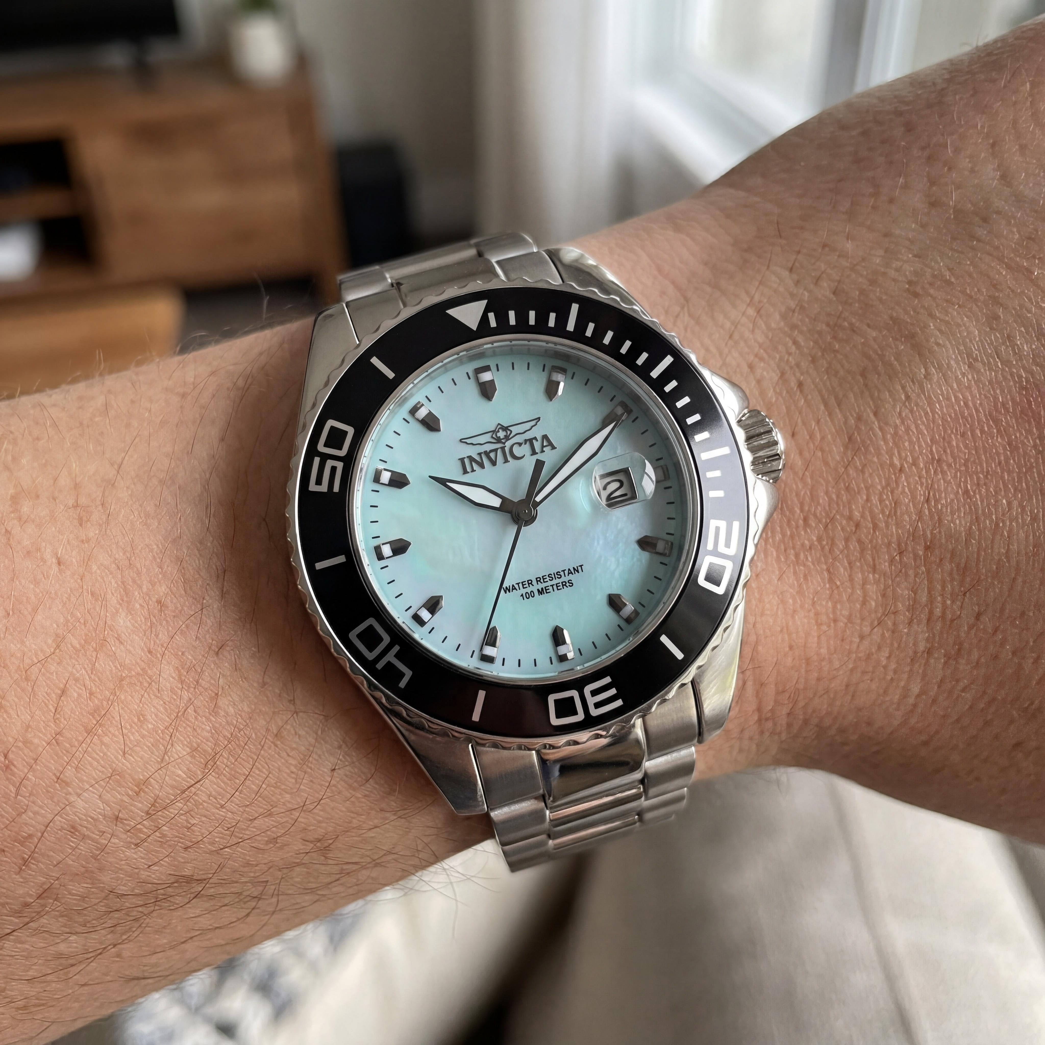 Invicta Pro Diver 49642 Men's Stainless Steel Blue Dial Quartz 48mm Watch, Photo 4