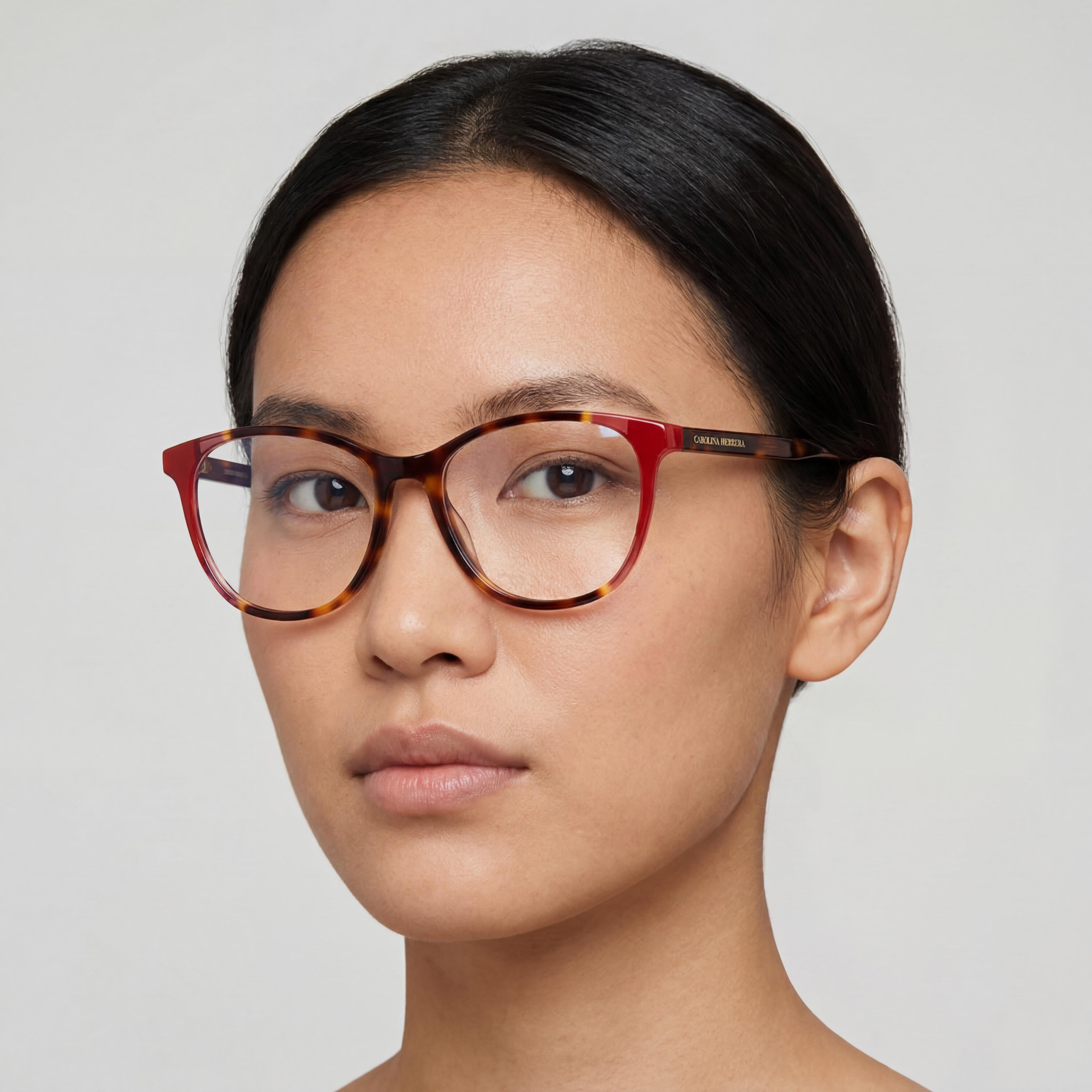 Carolina Herrera Modern Unisex Havana Red Acetate Frame Polycarbonate Lens Non-Polarized Sunglasses 54-16-145mm, Photo 3