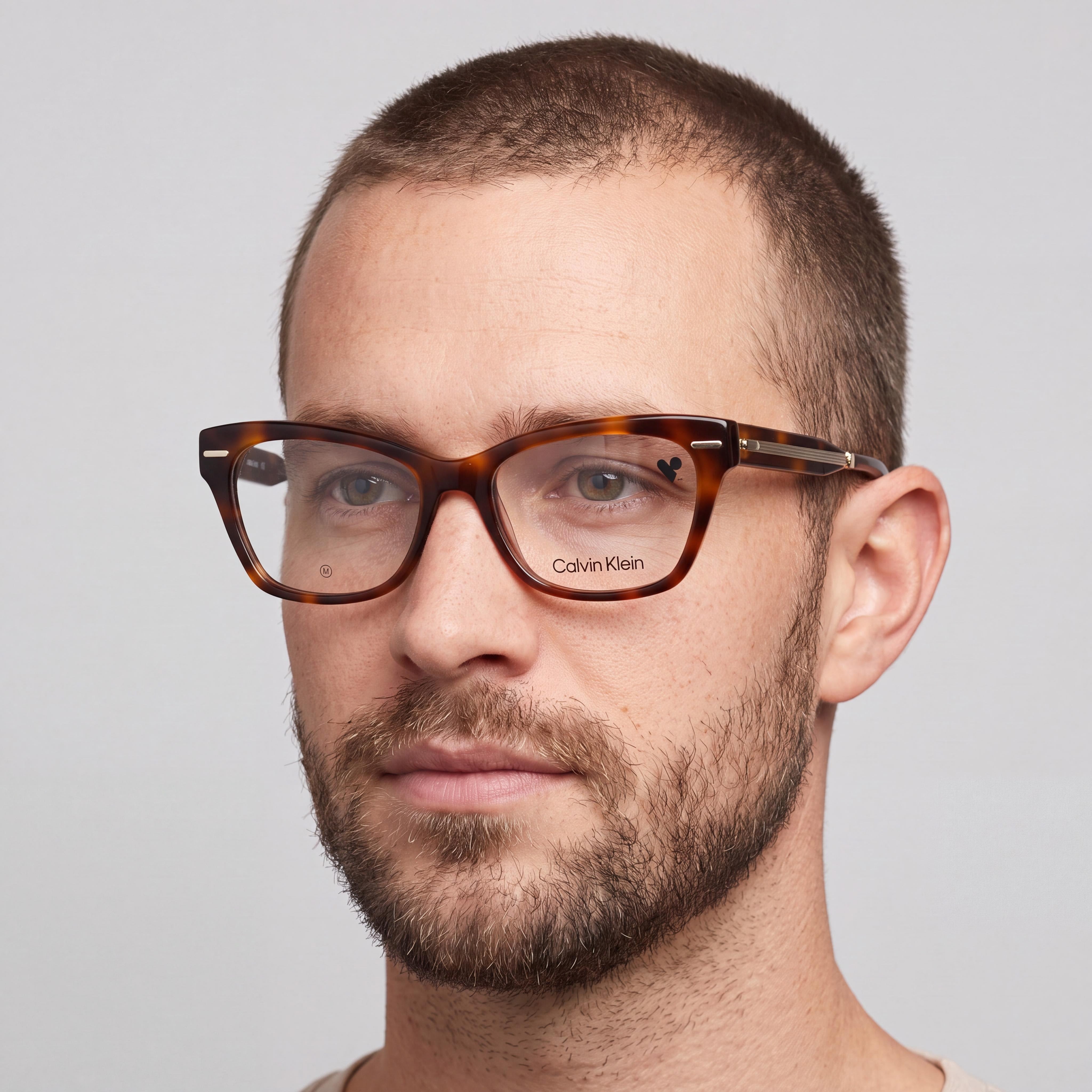 Calvin Klein Ck23512 Unisex Sunglasses featuring a Metal Frame, Lenses, Havana, with a 52mm Lens Width, Photo 4