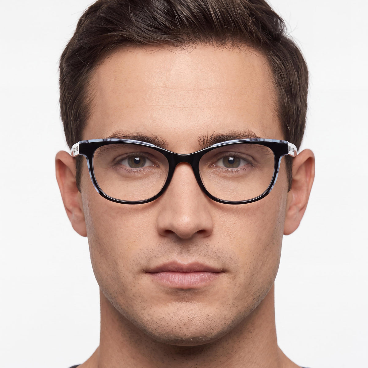 bebe Bb5198 Men's Black Metal Frame Eyeglasses with Polycarbonate Lenses 51mm Lens Width, Photo 3