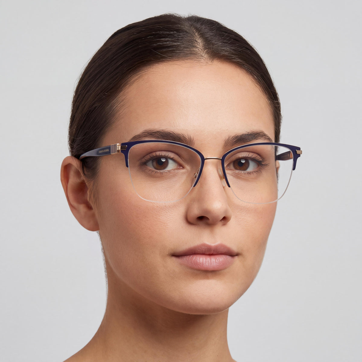 Carolina Herrera HER 0193 Women's Gold Blue Stainless Steel Classic Non-Polarized Glasses 56-17mm, Photo 3