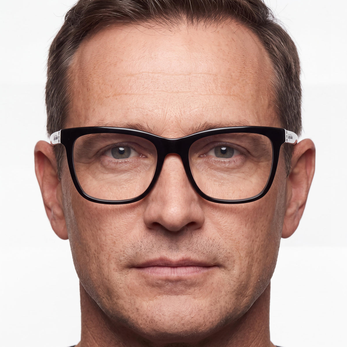 Monturas ópticas Harley-Davidson para hombre, de acetato negro brillante, con lentes de demostración transparentes, aptas para lentes graduadas, Photo 4