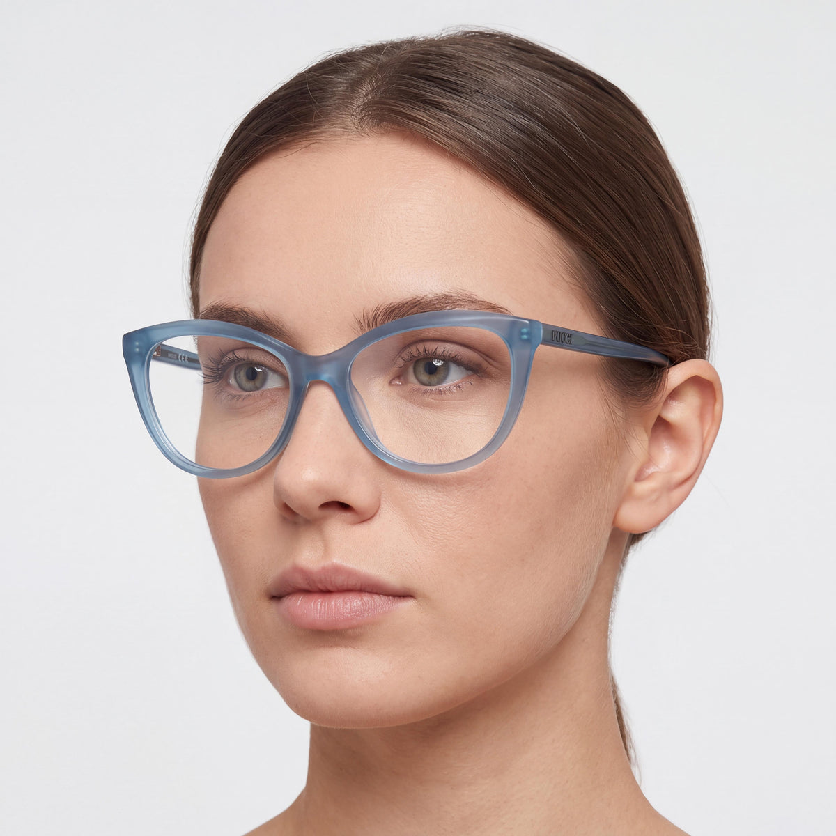 Emilio Pucci 5249 Women's Casual Shiny Turquoise Acetate Frame Non Polarized Transparent Lens Eyeglasses 55-16-140, Photo 5