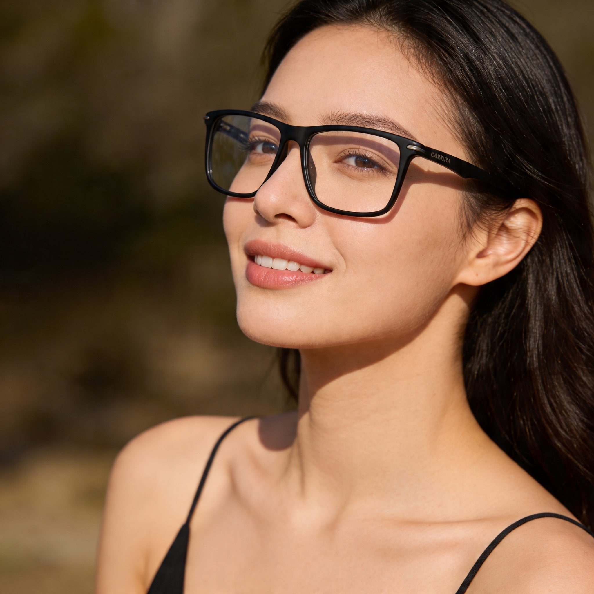 Gafas Carrera Carrera 286 de plástico negro mate para hombres y mujeres 54-15-145 mm con estuche protector, Photo 4