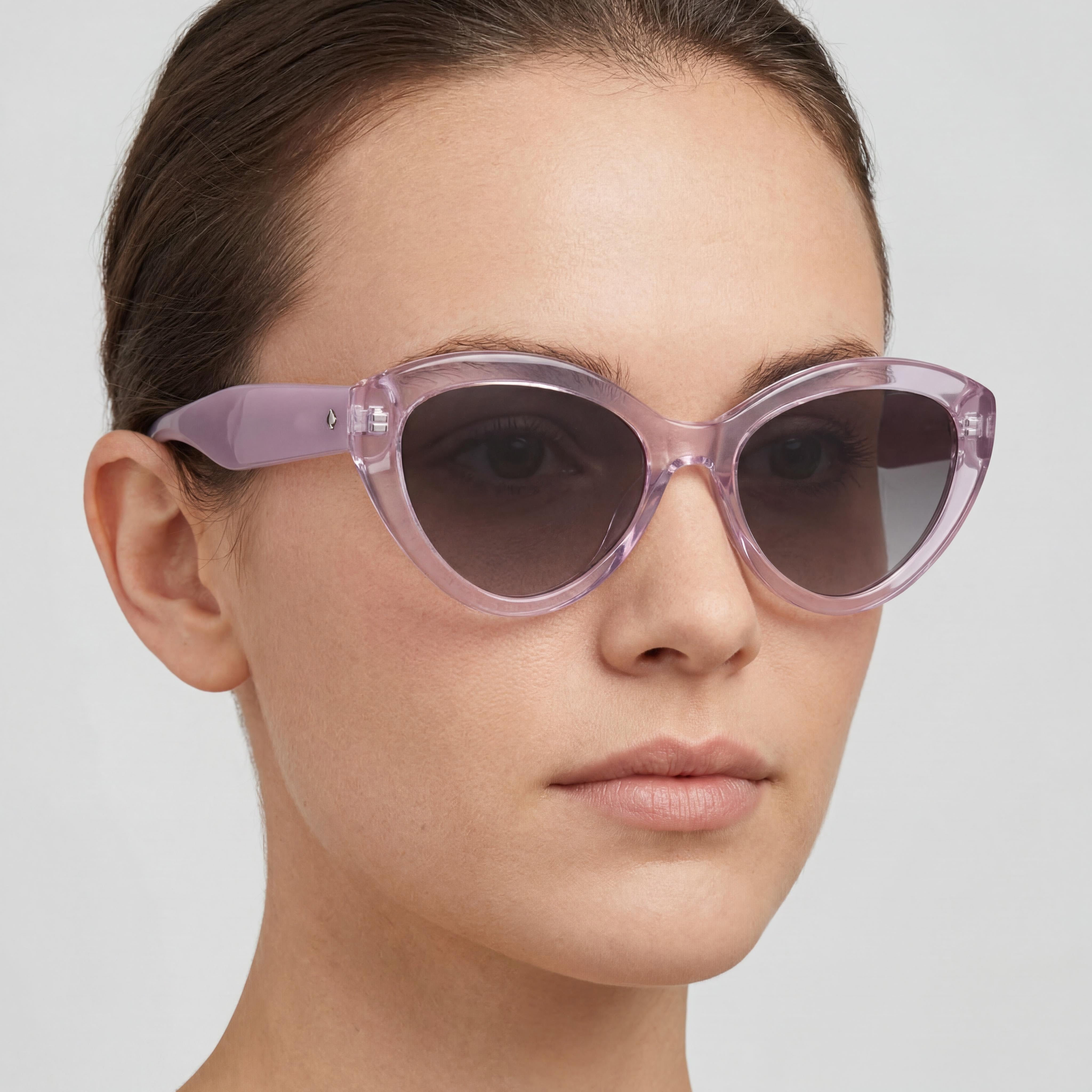 Kate Spade New York Seasonal Women’s Violet Brown Acetate Brown Shaded Polyester UV Protected Sunglasses 55mm, Photo 4