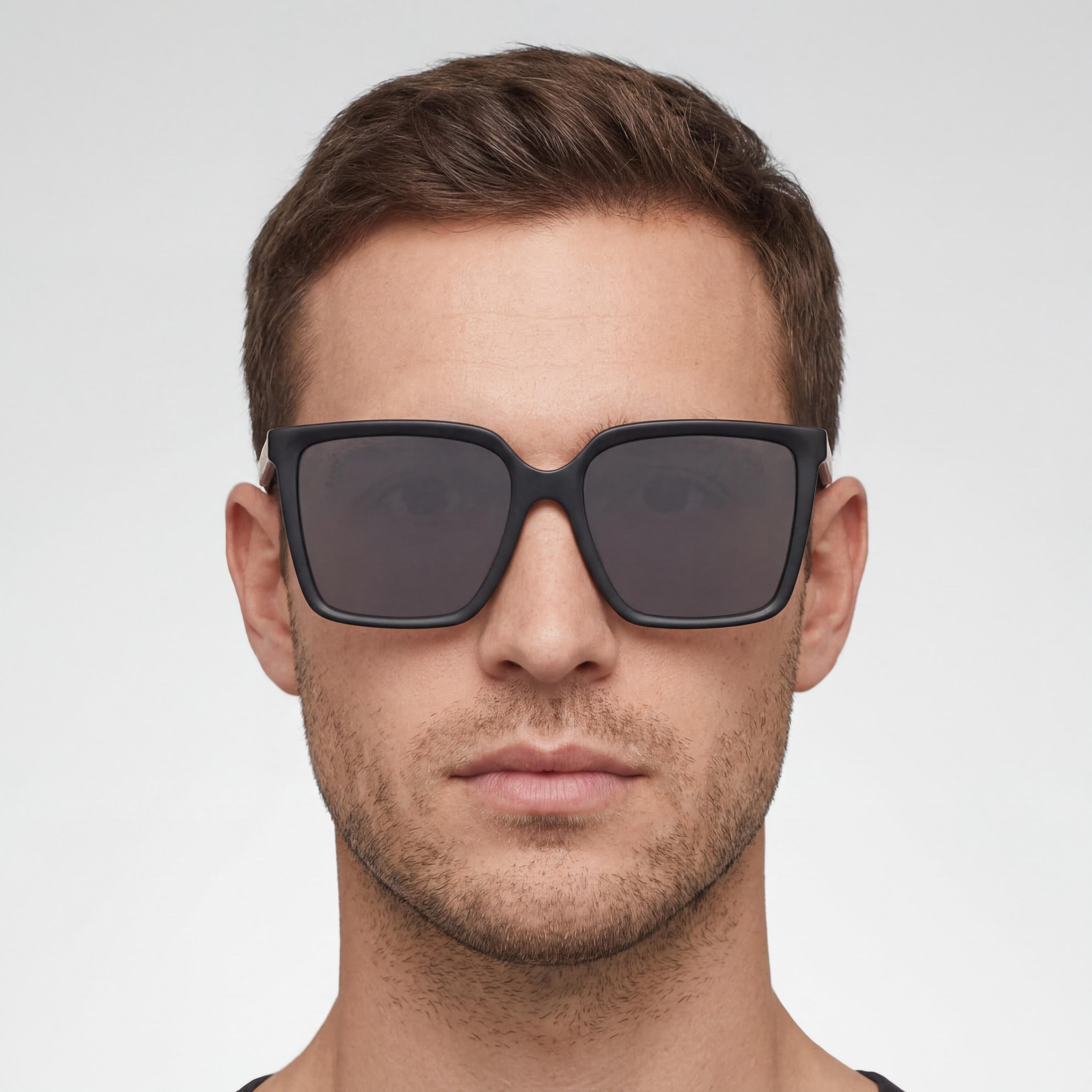 BURBERRY Be 4411d Gafas de sol unisex de acetato negro gris oscuro 57, Photo 5