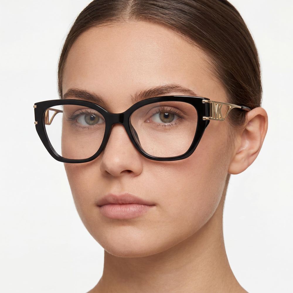 Michael Kors Mk4140u Bierzo Universal Fit Women's Black Plastic Prescription Eyeglass Frames 54mm