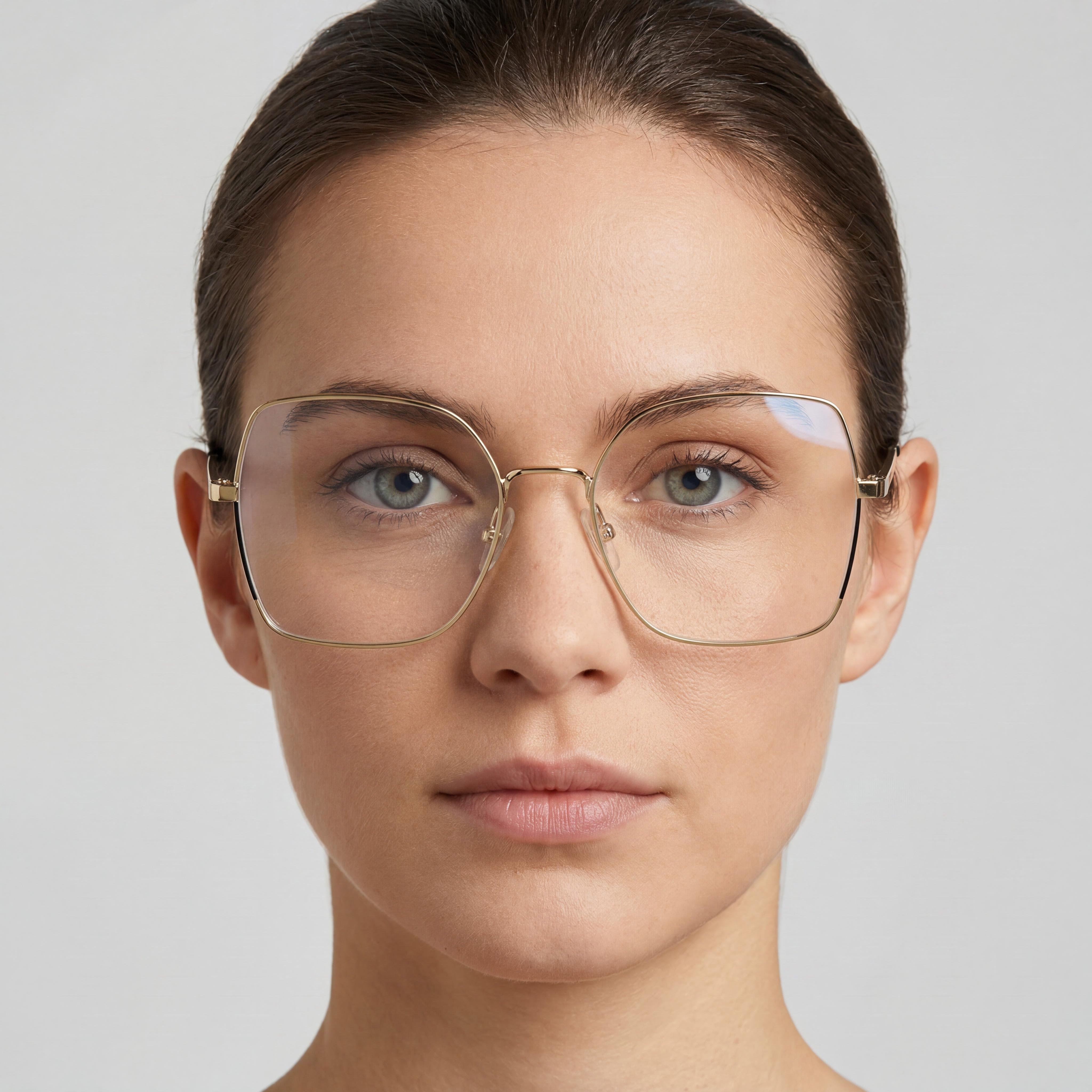 Carolina Herrera Her 0206 Gafas de Sol para Mujer de Metal Negro y Dorado 55mm, Photo 4