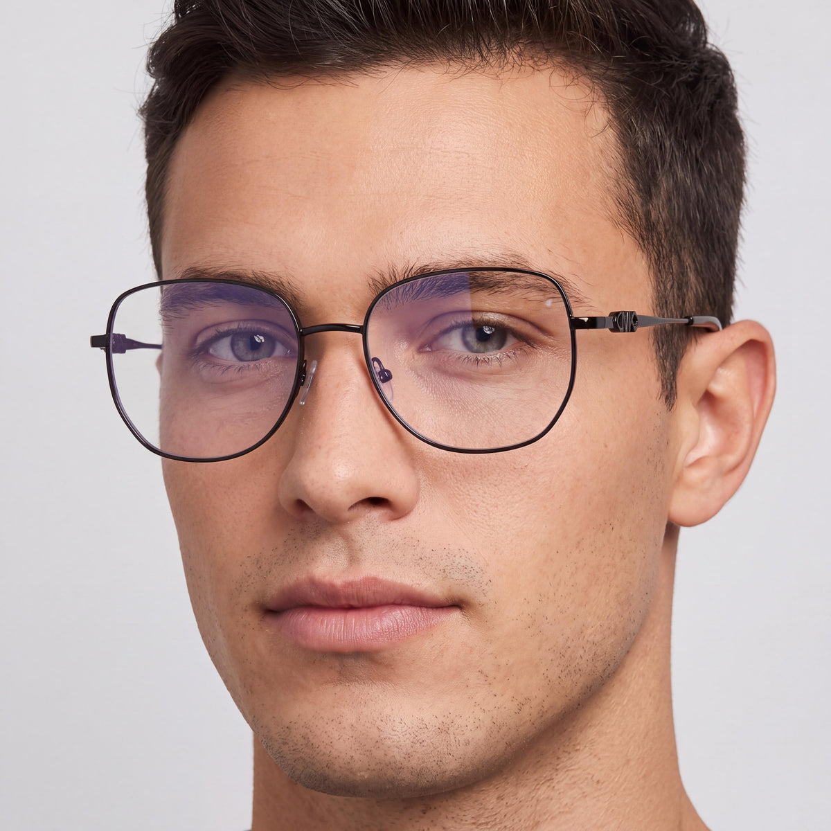 Michael Kors Mk 3062 Men’s Tortoiseshell Metal Square Frame Clear Lens Eyewear 54mm Bridge 17mm Temple 140mm, Photo 5