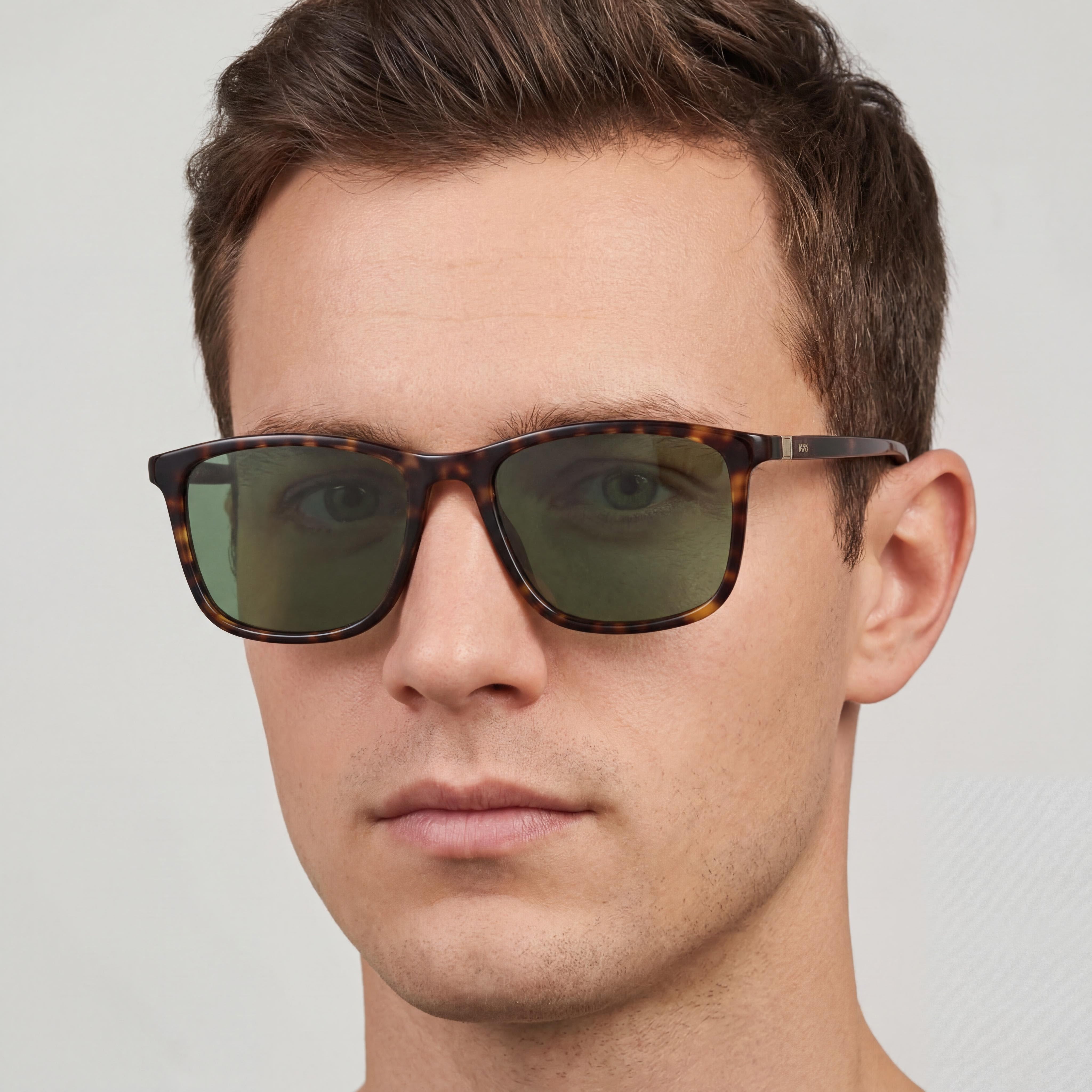 Hugo Boss INTERNATIONAL Men's Havana Acetate Frame UV Protection Sunglasses 56mm, Photo 5
