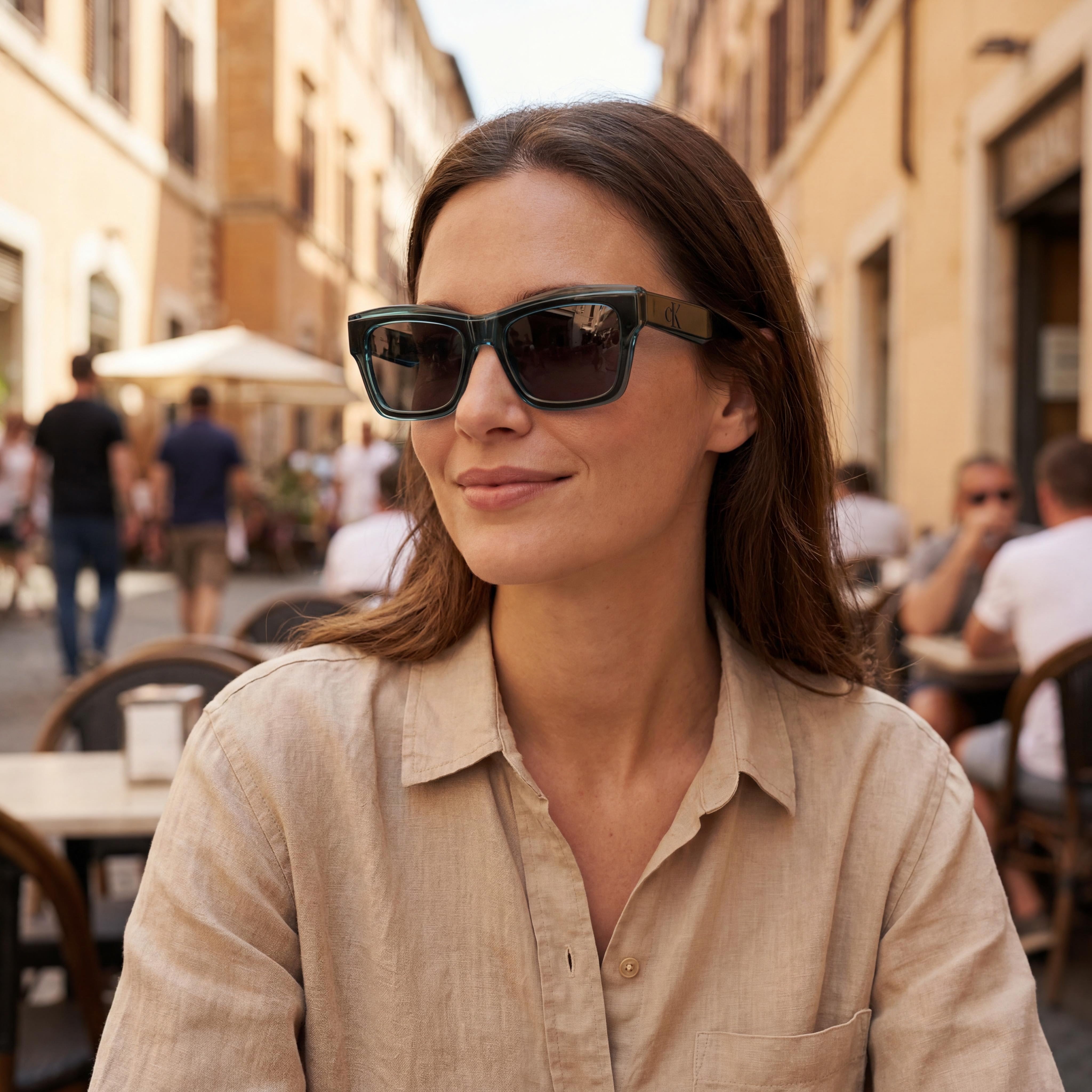 Calvin Klein Ckj24609s Unisex Taupe Modified Rectangular Plant Based Resin Eyeglasses 53mm with UV Protection, Photo 6