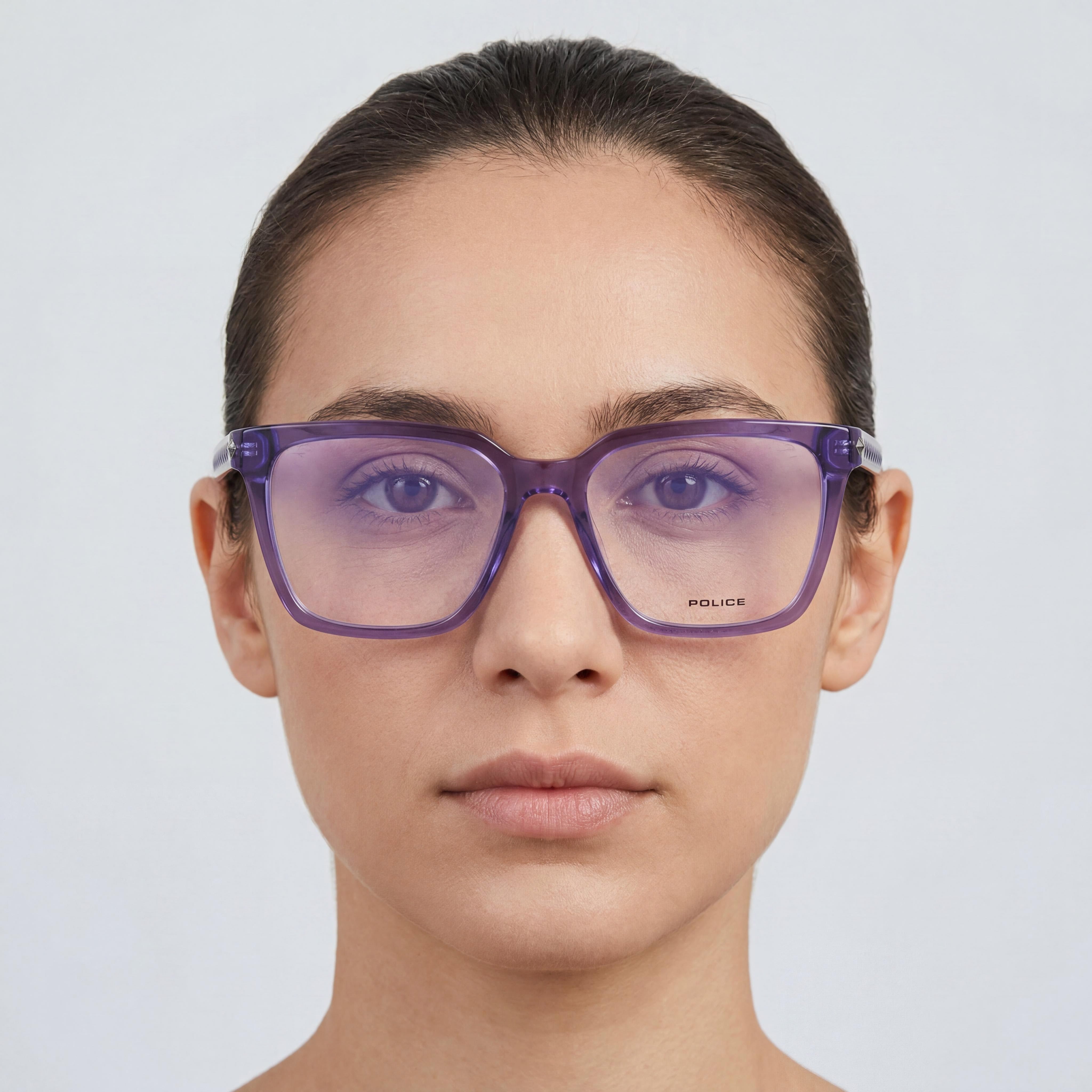 Police Modern Unisex Acetate Frame Sunglasses with Polycarbonate Lenses and UV Protection, 53mm Lens Width, Photo 3
