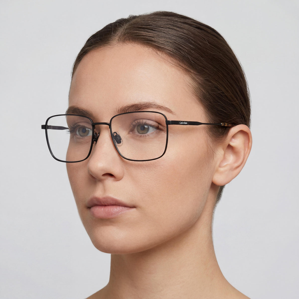 Gafas no graduadas de policarbonato negro Calvin Klein Ck25104 para mujer 57mm, Photo 4