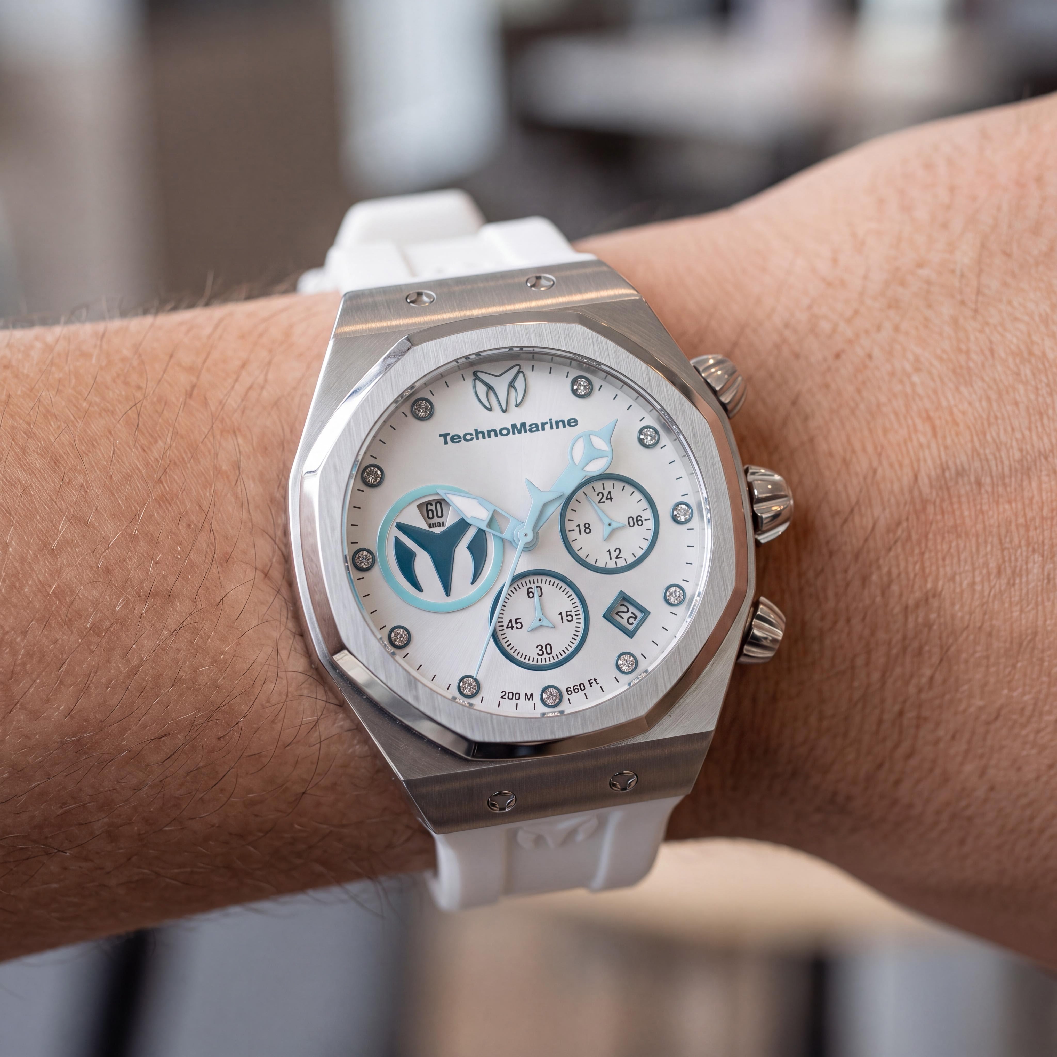 Technomarine Reef TM-523005 Unisex Plata Acero Inoxidable Silicona 40mm Cronómetro 20 ATM, Photo 4