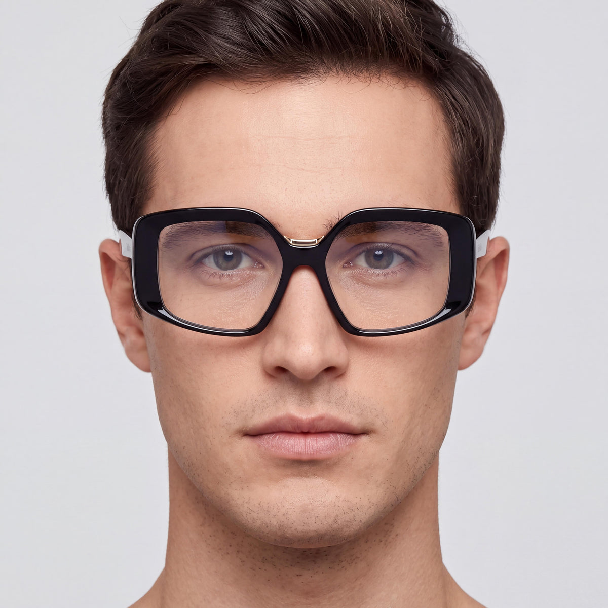 MaxMara Mm5131-b Men's Shiny Black Blue Filter Plastic 53mm Eyeglasses, Photo 4