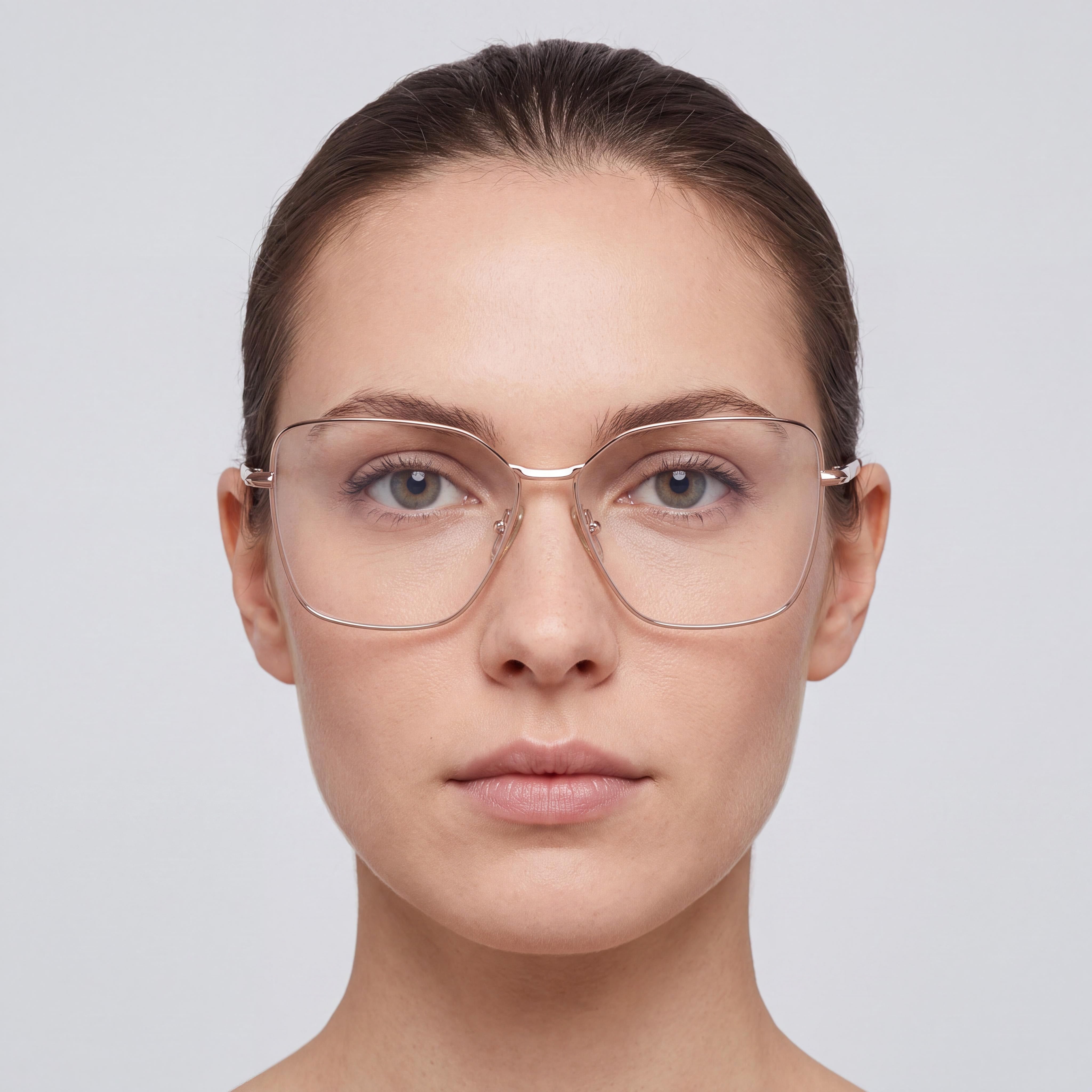 MaxMara Mm5187 Women's Metal Eyeglasses Rose Gold 55mm, Photo 4